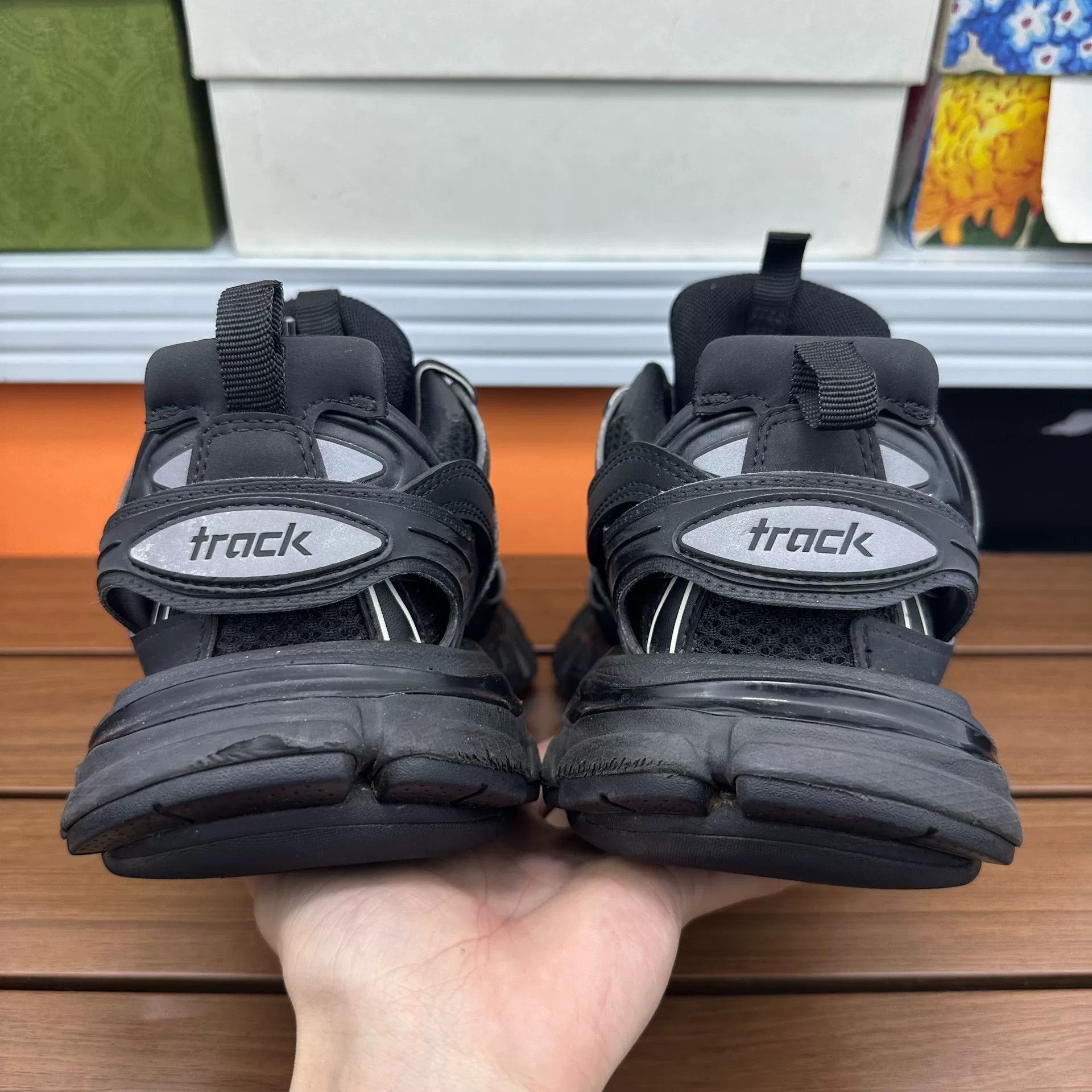 Balenciaga Balenciaga Distressed Black Lowtop Sneakers it_37 Women Size US 7 / IT 37 - 5 Thumbnail