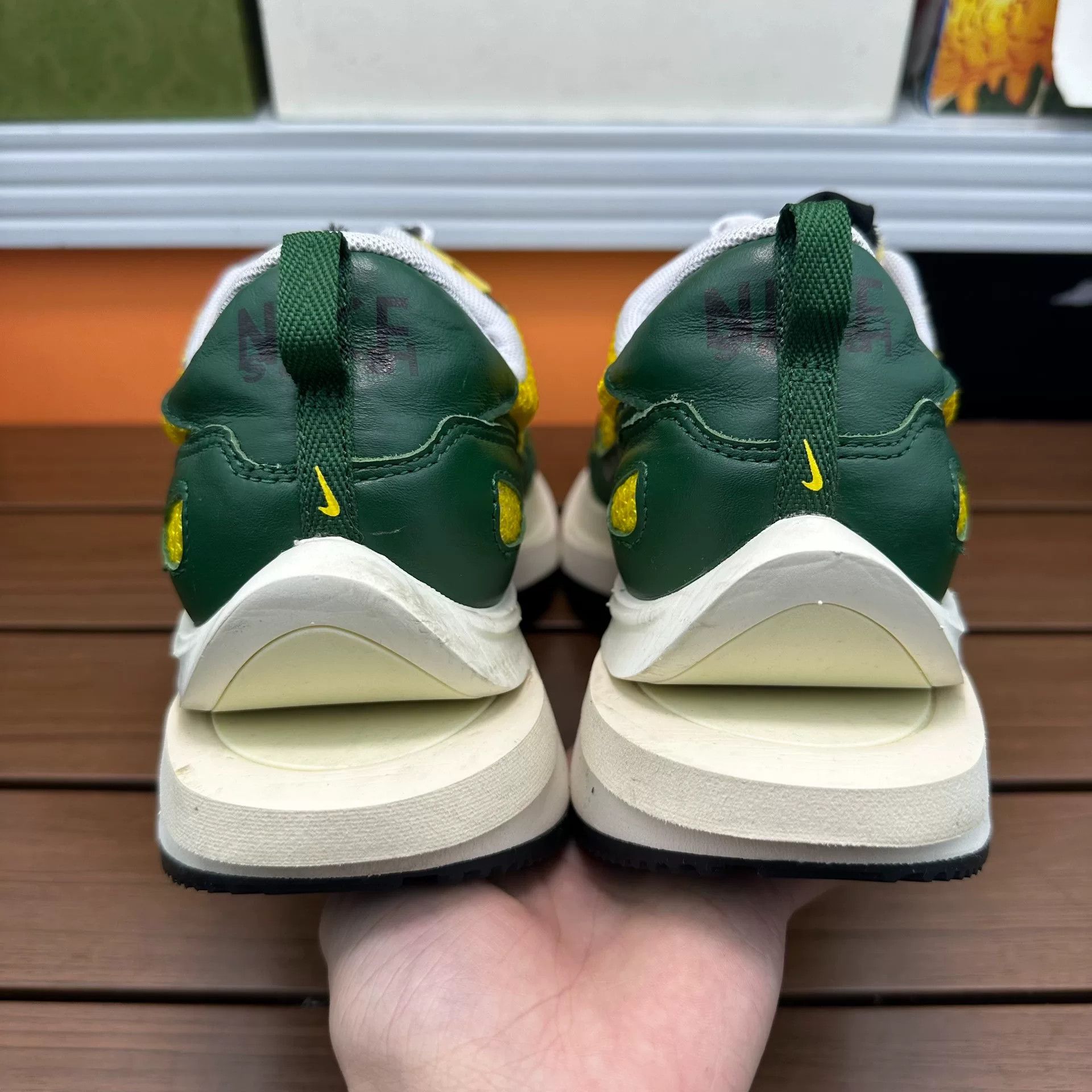 Sacai Sacai Collab Yellow Lowtop Sneakers 12 Men Size US 12 / EU 45 - 5 Thumbnail
