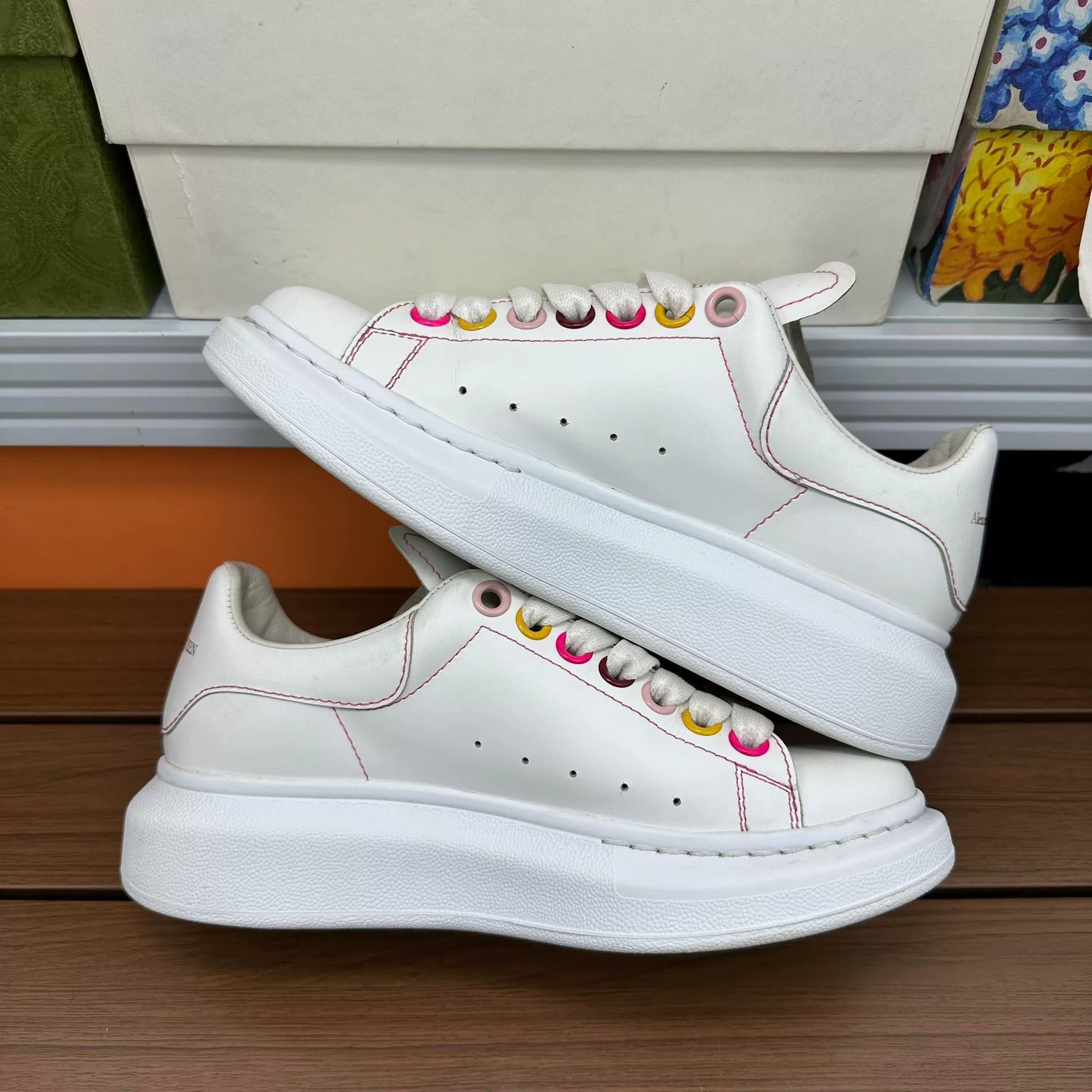 Alexander McQueen Alexander McQueen Multi Lowtop Sneakers 10 Men Size US 10 / EU 43 - 2 Thumbnail