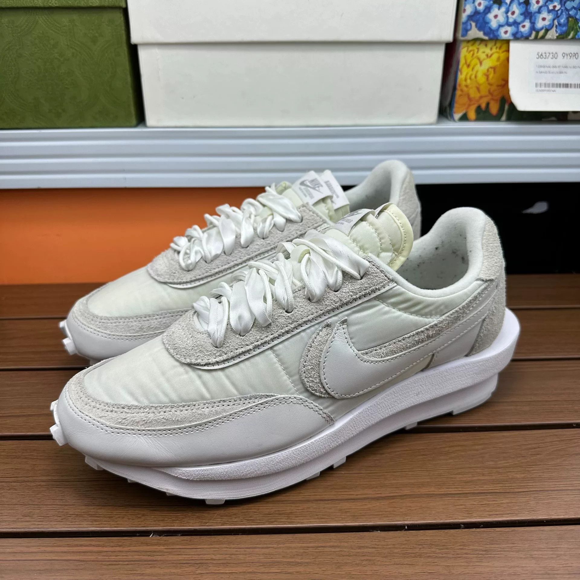 Sacai Sacai Collab White Lowtop Sneakers 9 Men Size US 9 / EU 42 - 9 Thumbnail