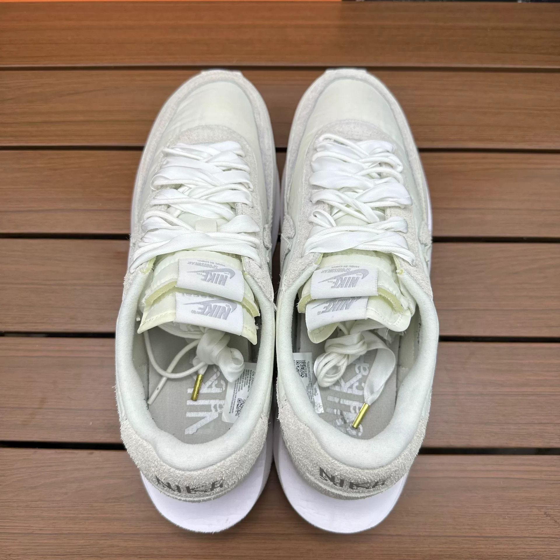 Sacai Sacai Collab White Lowtop Sneakers 9 Men Size US 9 / EU 42 - 4 Thumbnail