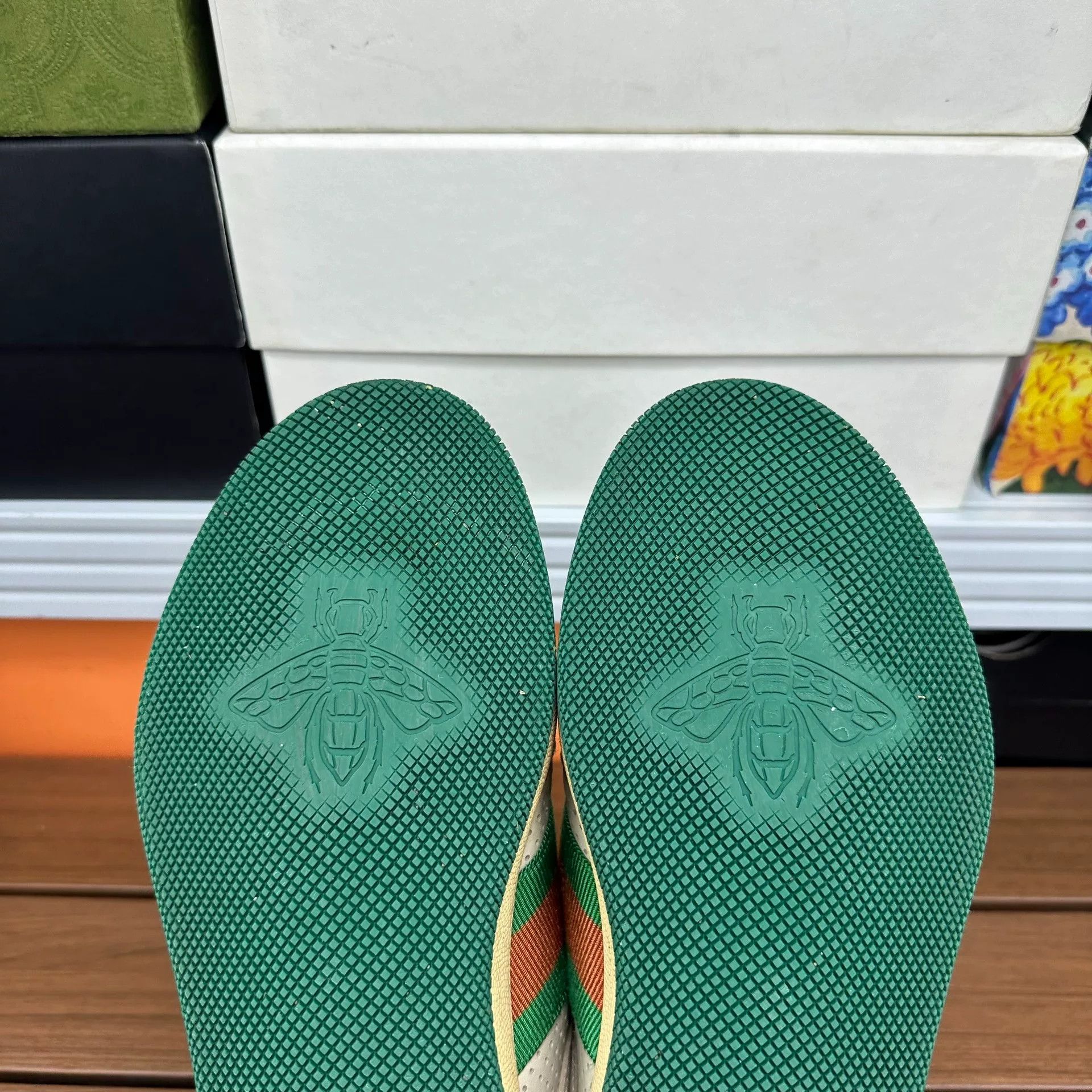 Gucci Gucci Green Lowtop Sneakers it_35-5 Women Size US 5.5 / IT 35.5 - 7 Thumbnail