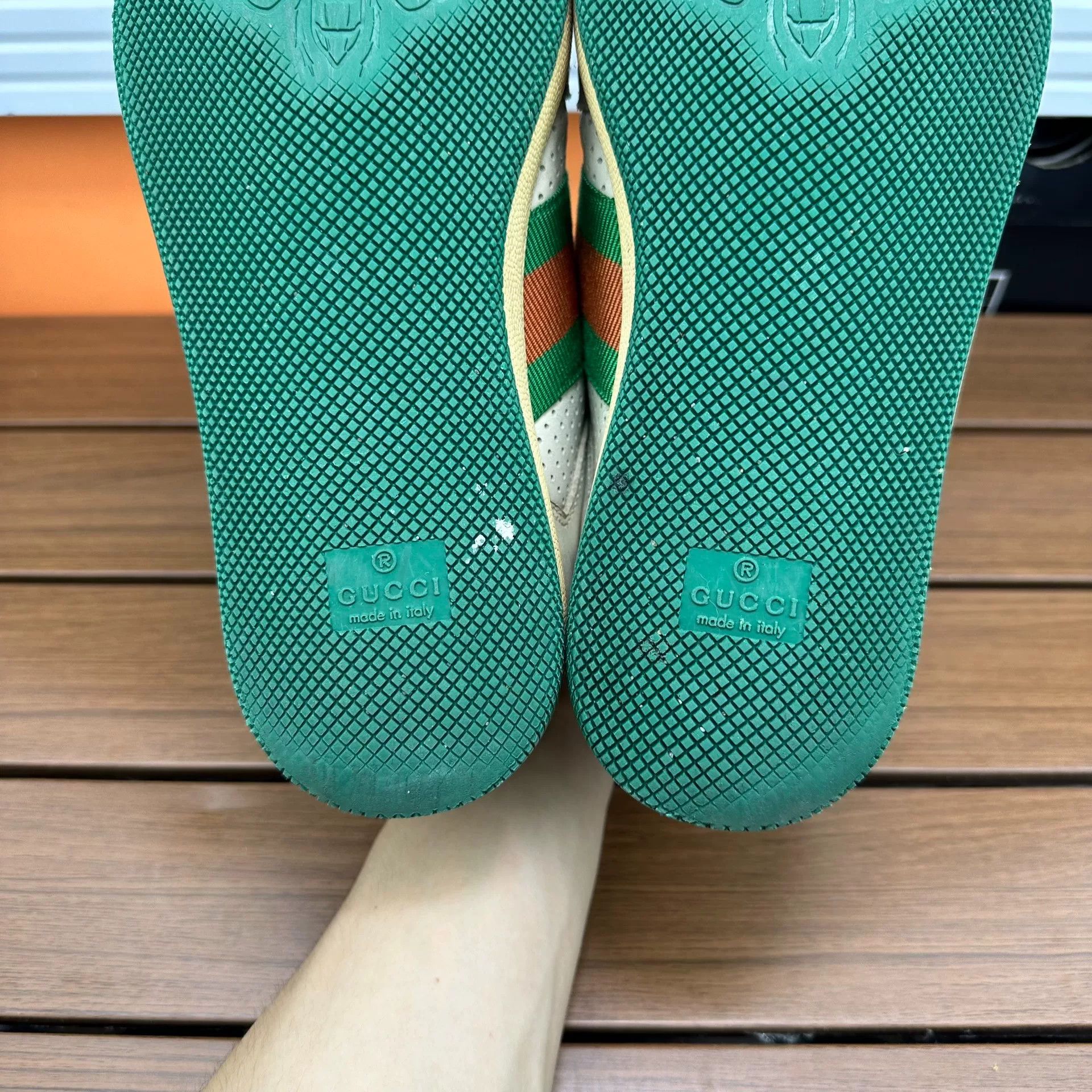 Gucci Gucci Green Lowtop Sneakers it_35-5 Women Size US 5.5 / IT 35.5 - 8 Thumbnail