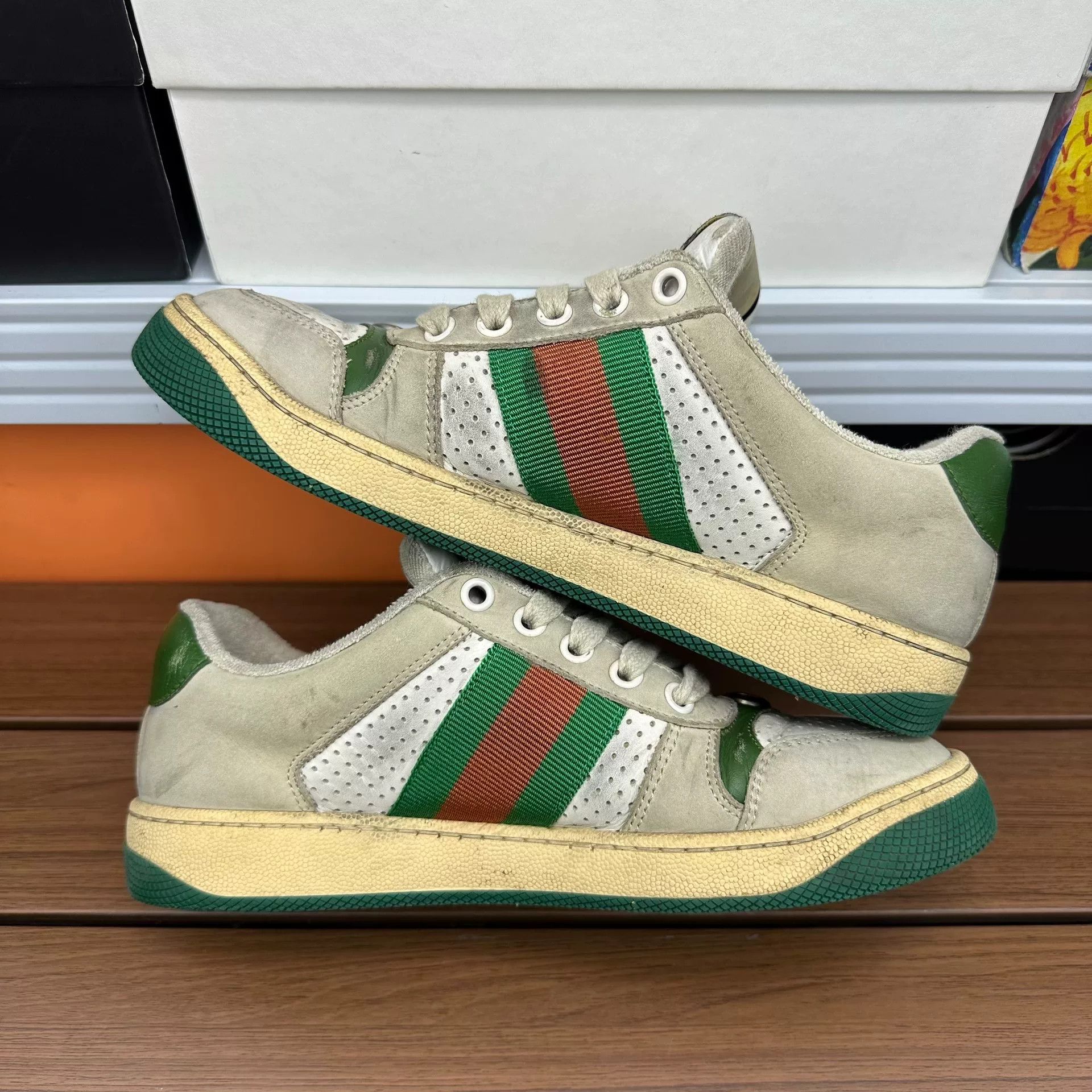 Gucci Gucci Green Lowtop Sneakers it_35-5 Women Size US 5.5 / IT 35.5 - 2 Thumbnail