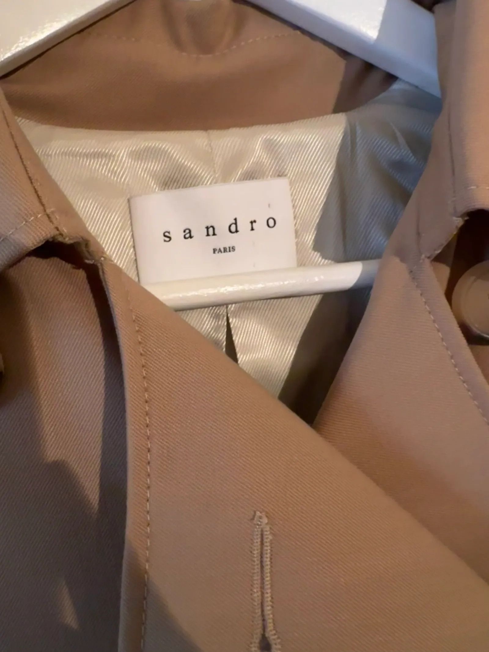Sandro Sandro Trenchcoat Size S / US 4 / IT 40 - 2 Thumbnail