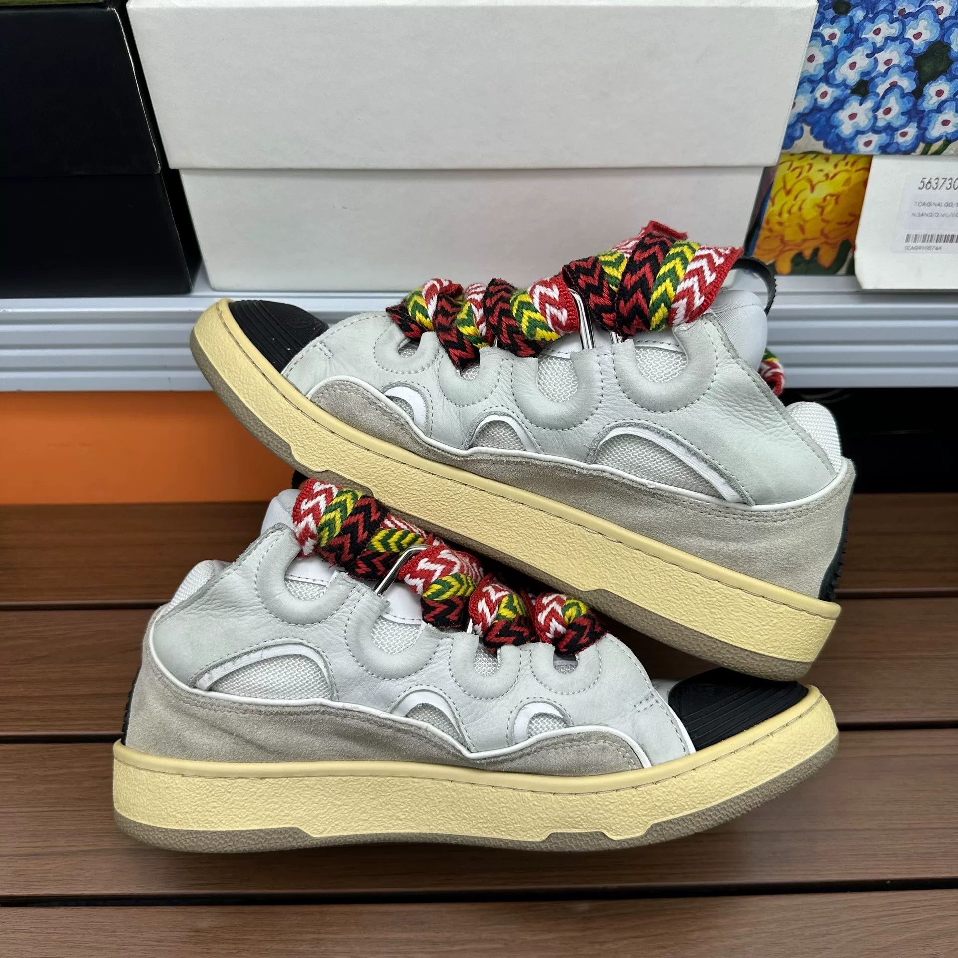 Lanvin Lanvin White Lowtop Sneakers 8 Men Size US 8 / EU 41 - 2 Thumbnail
