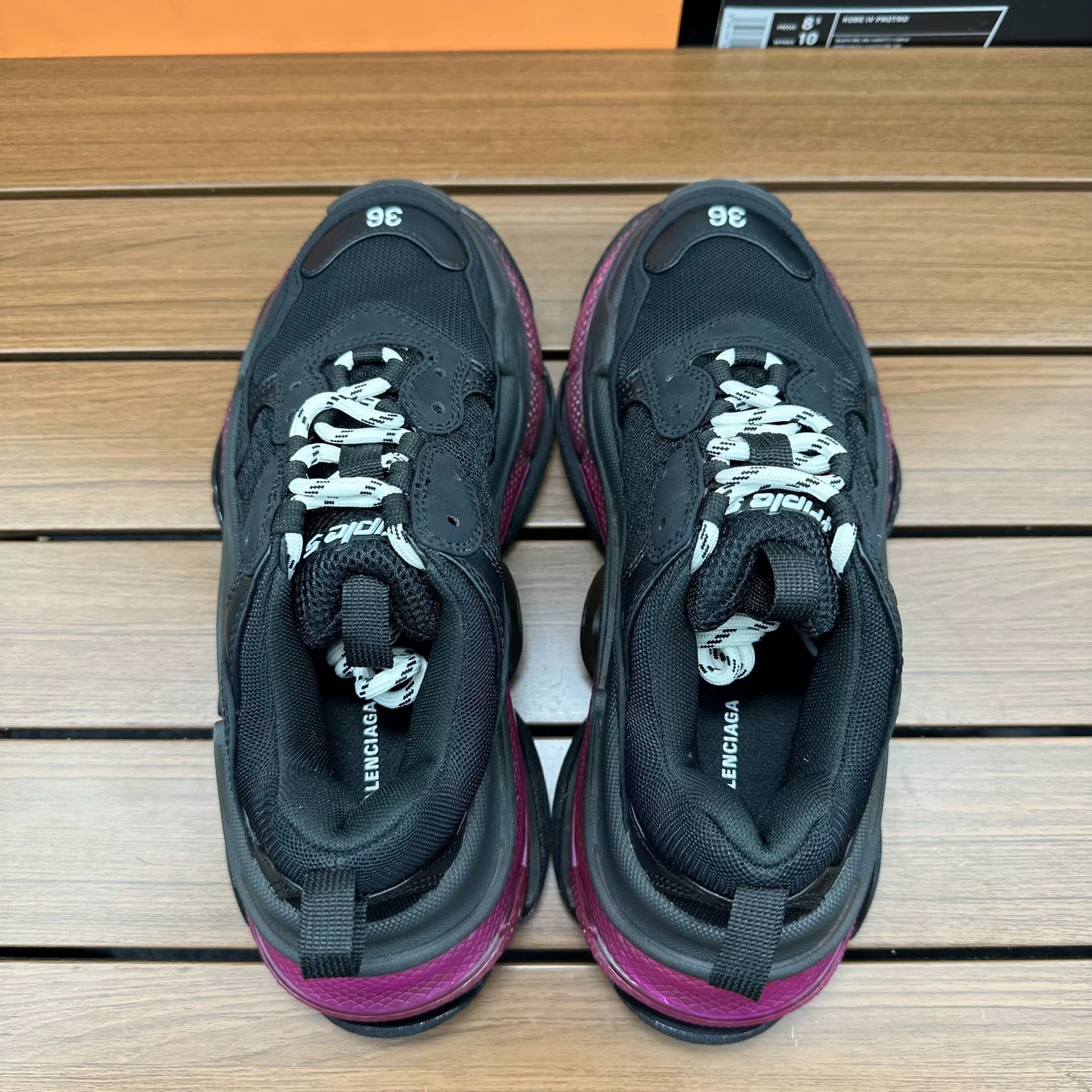 Balenciaga Balenciaga Purple Lowtop Sneakers it_36 Women Size US 6 / IT 36 - 4 Thumbnail