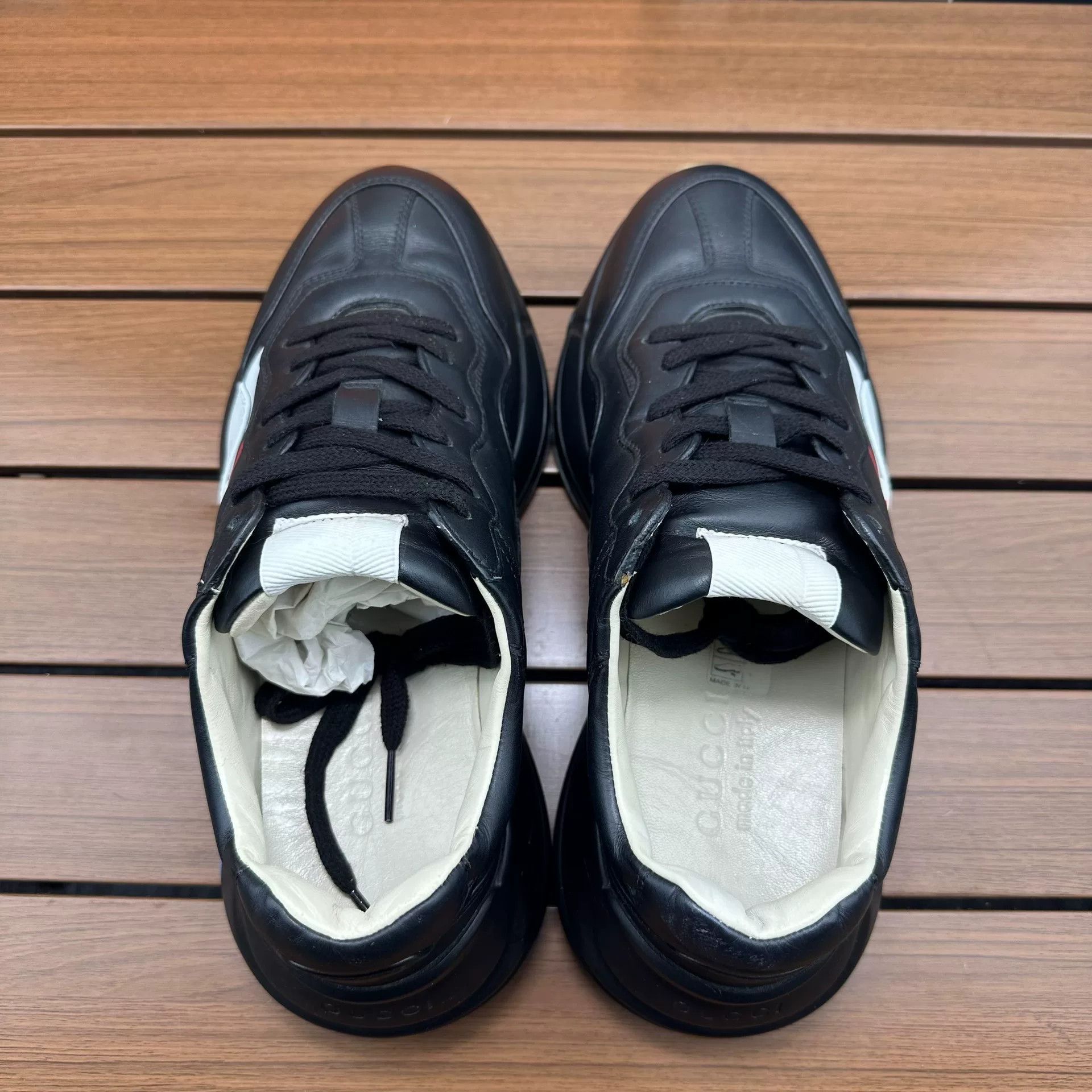Gucci Gucci Printed Striped Lowtop Sneakers 6 Men Size US 6 / EU 39 - 4 Thumbnail