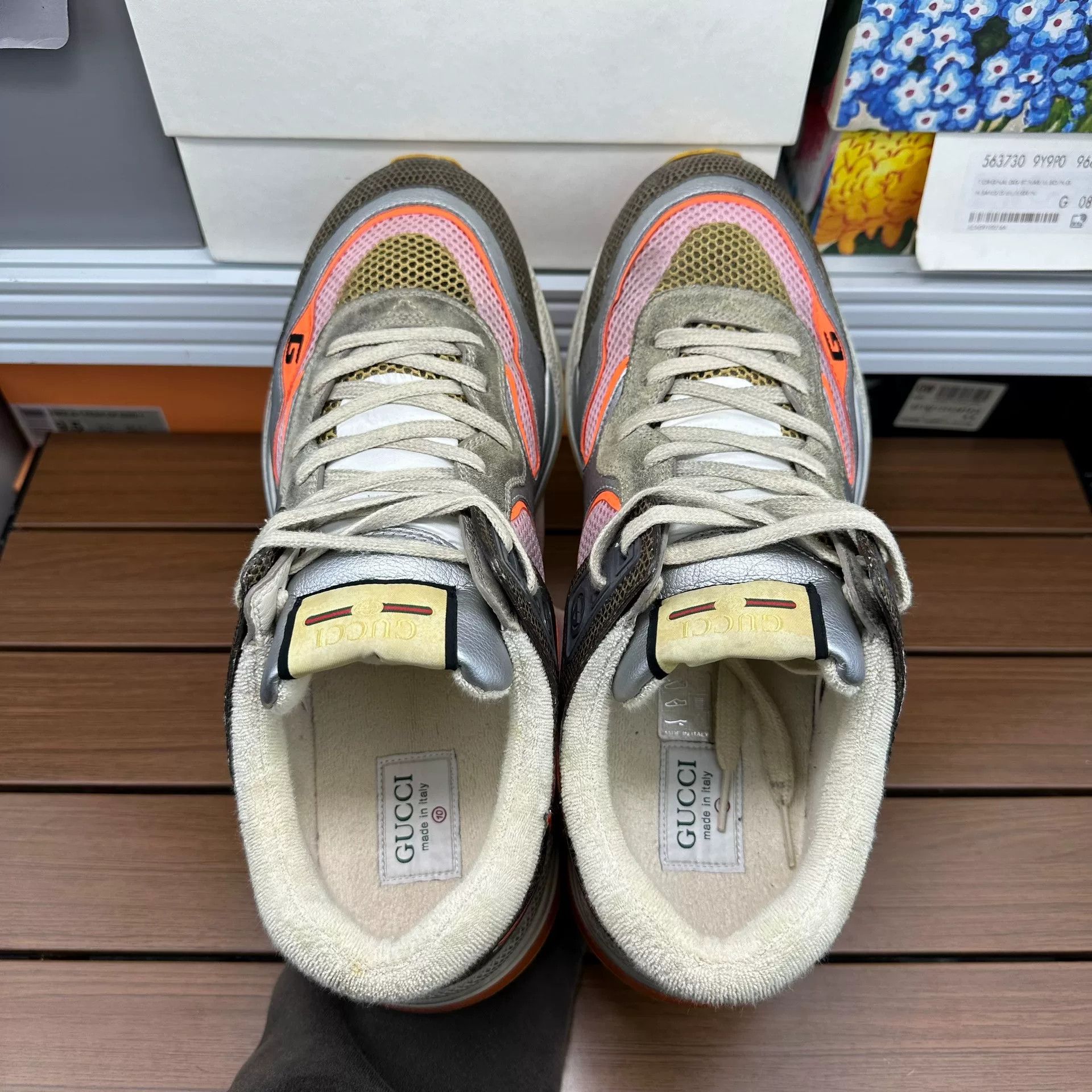 Gucci Gucci Silver Lowtop Sneakers 11 Men Size US 11 / EU 44 - 4 Thumbnail