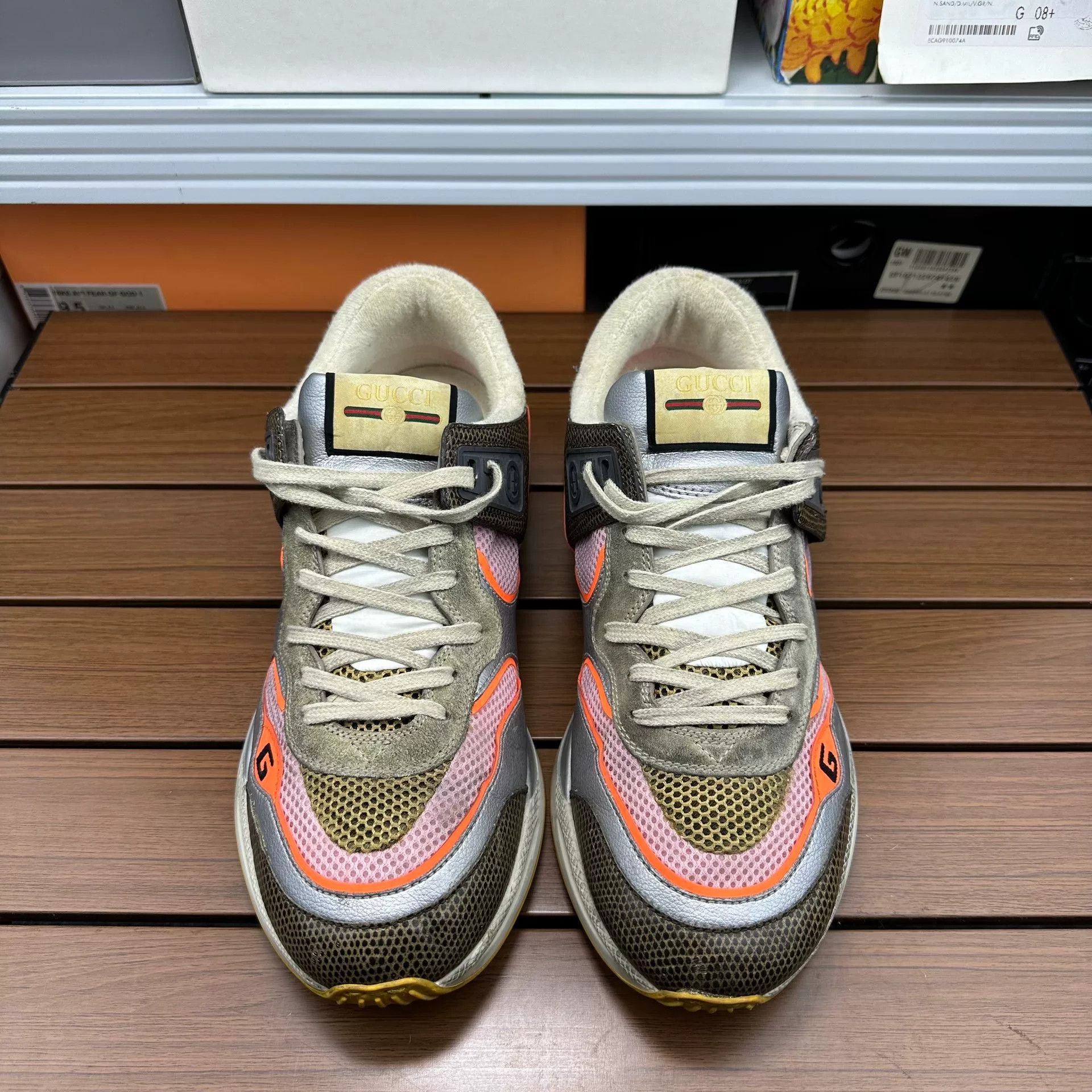 Gucci Gucci Silver Lowtop Sneakers 11 Men Size US 11 / EU 44 - 3 Thumbnail