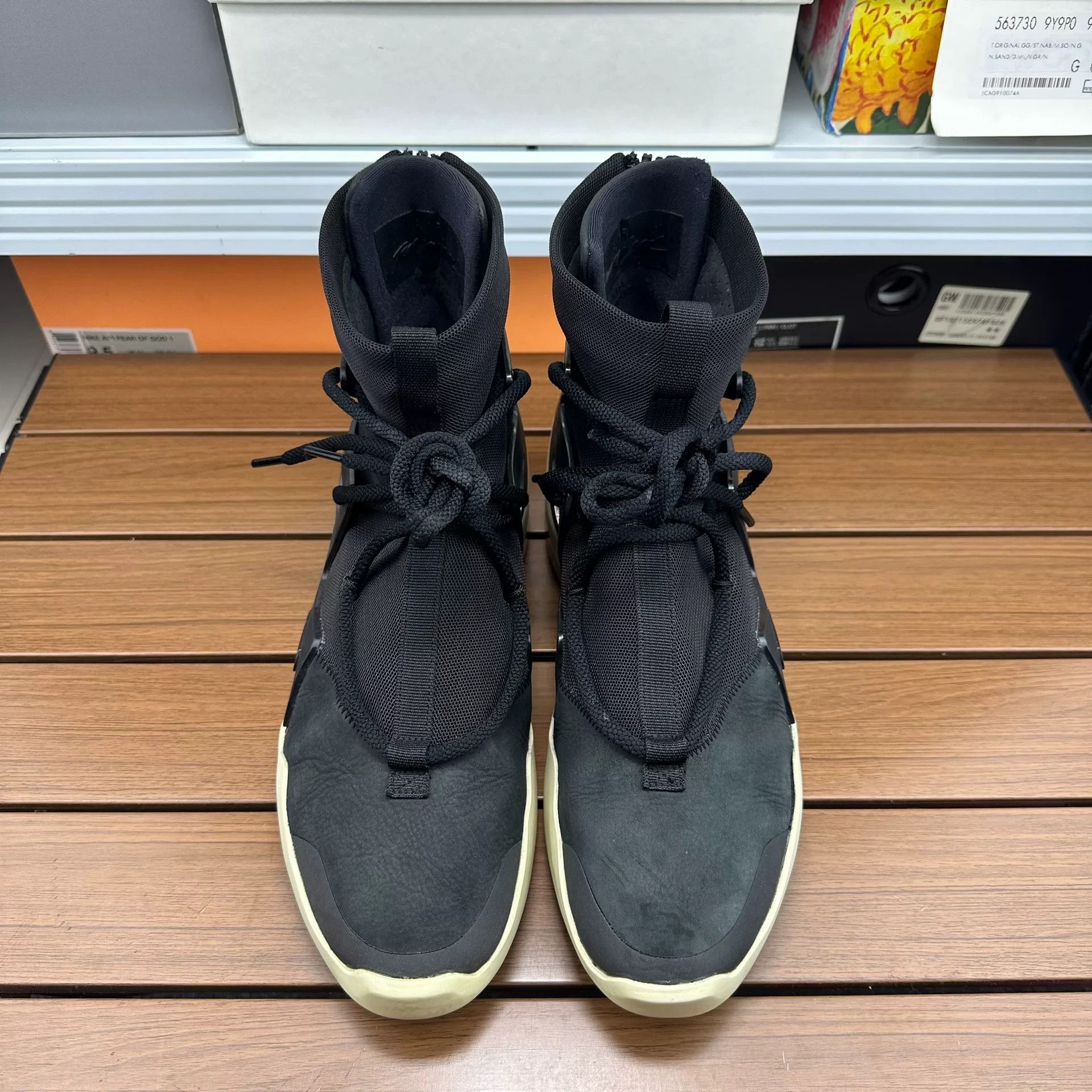 Fear of God Fear of God Collab Black Hitop Sneakers 8 Men Size US 8 / EU 41 - 3 Thumbnail