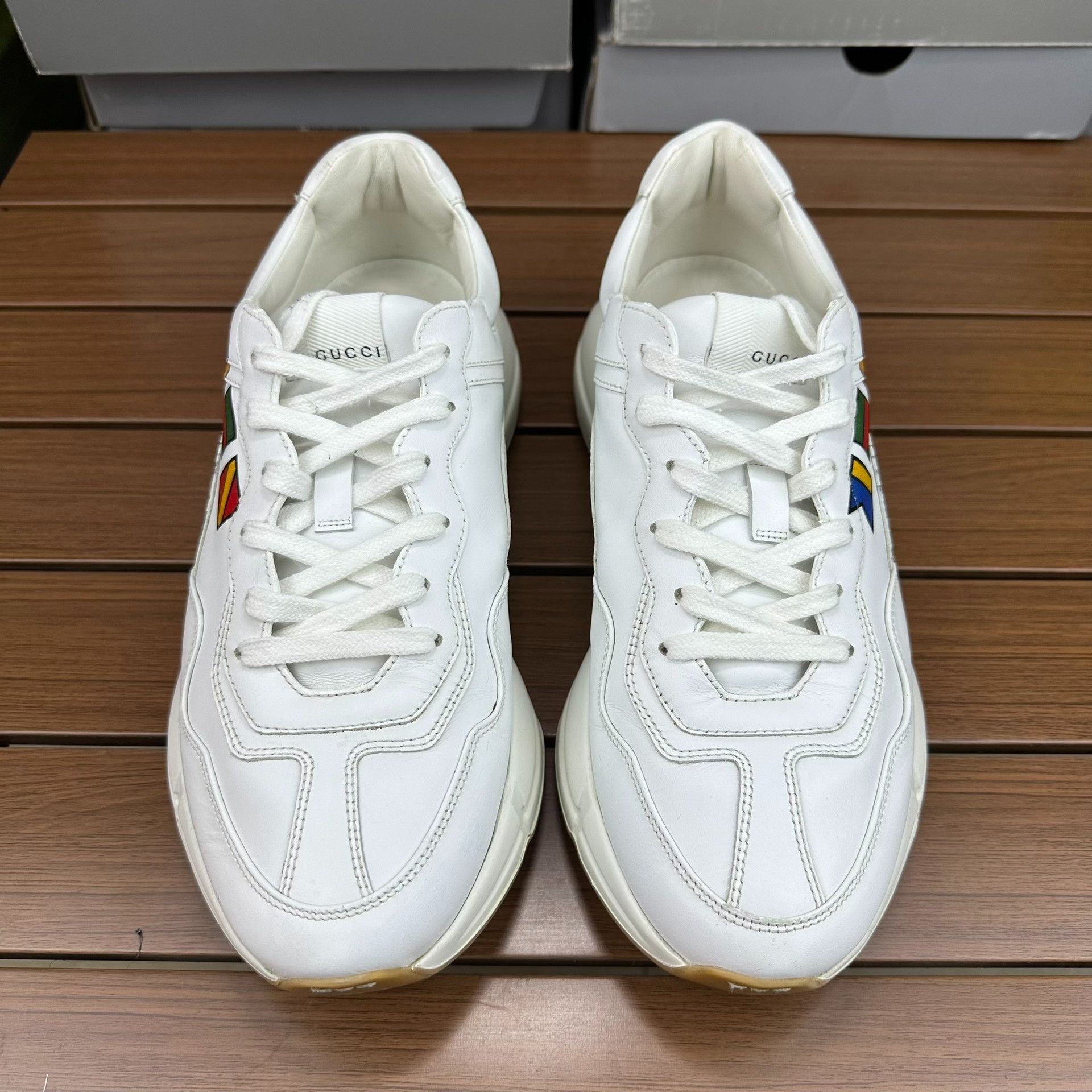 Gucci Gucci White Lowtop Sneakers 9 Men Size US 9 / EU 42 - 5 Thumbnail