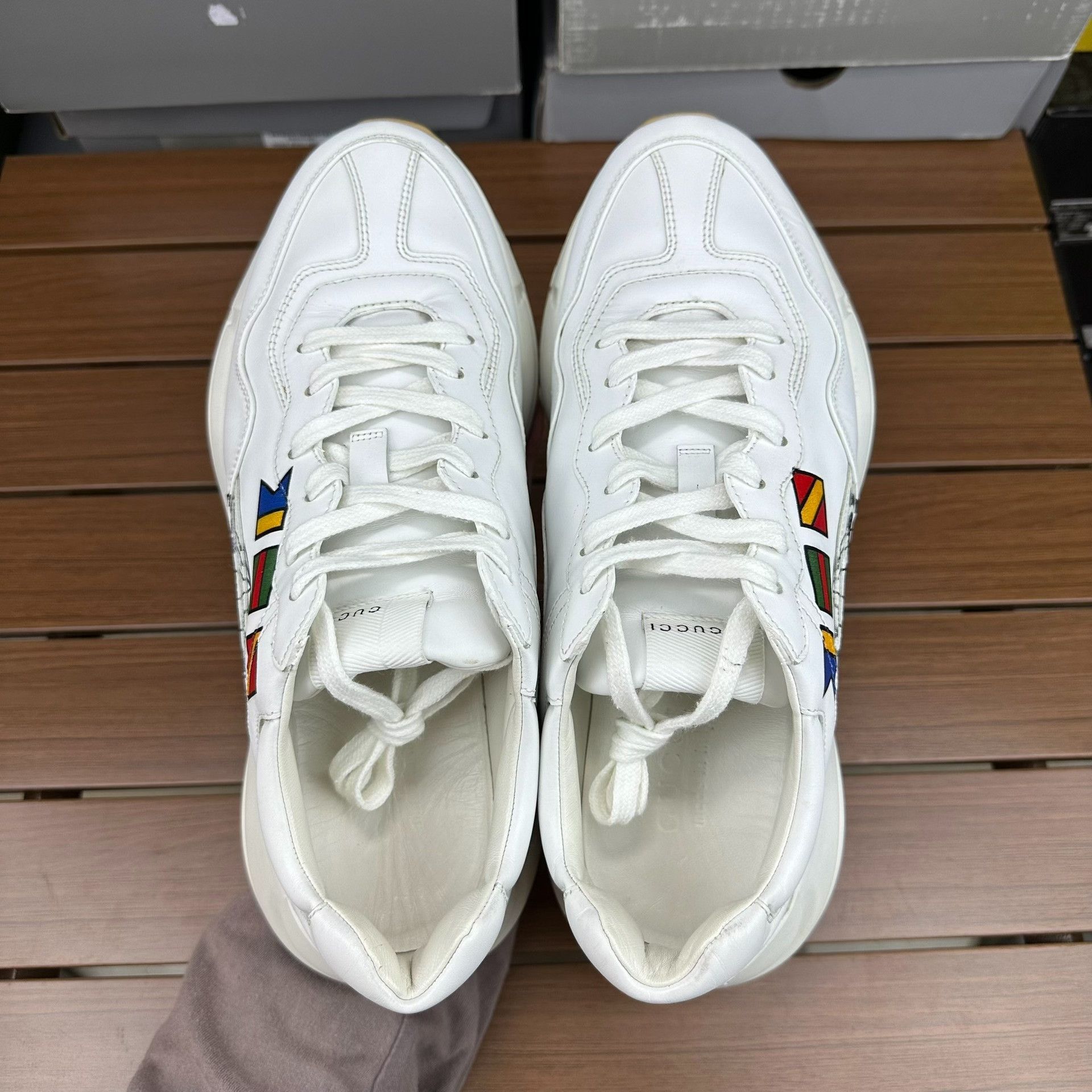 Gucci Gucci White Lowtop Sneakers 9 Men Size US 9 / EU 42 - 3 Thumbnail
