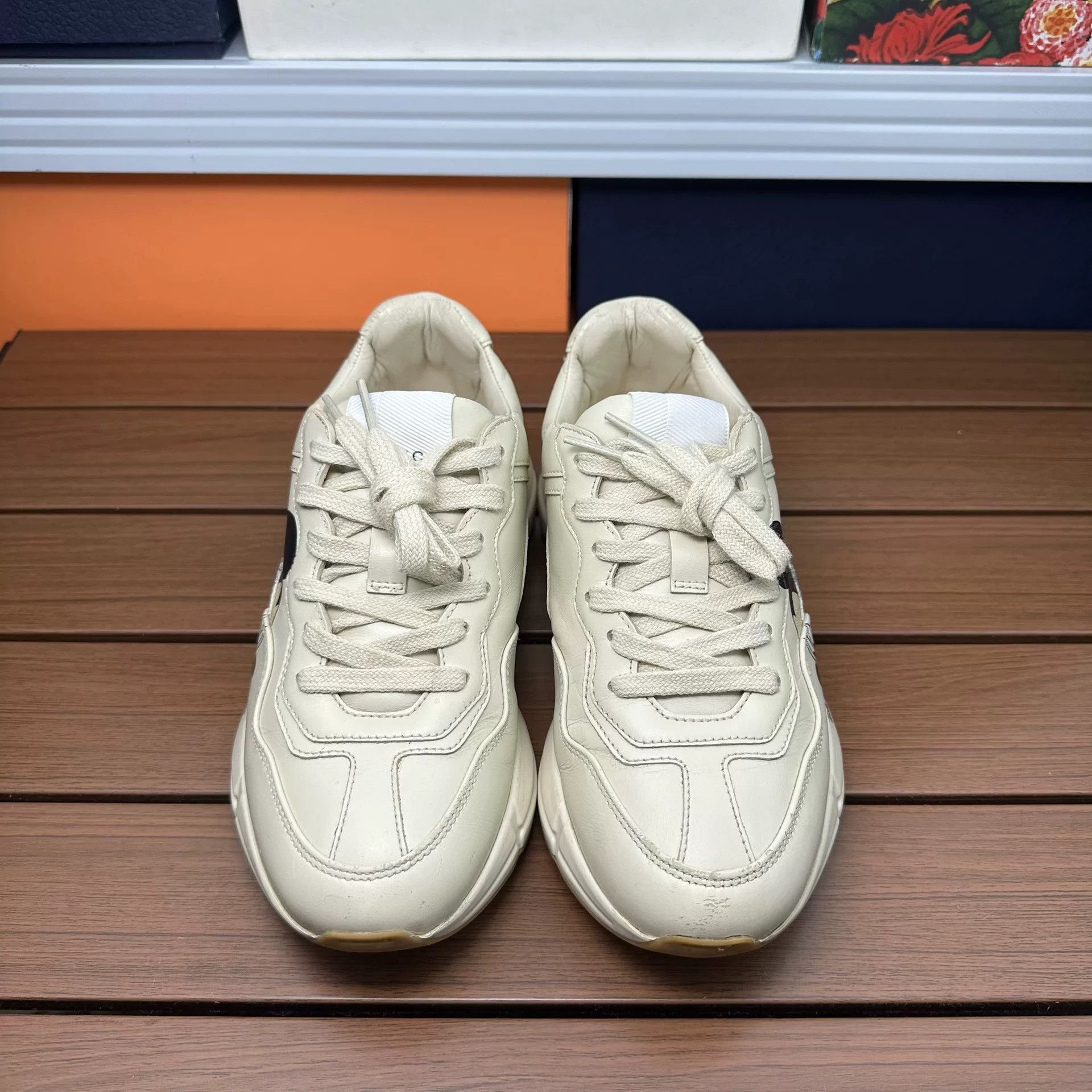 Gucci Gucci Printed Beige Lowtop Sneakers it_35 Women Size US 5 / IT 35 - 4 Thumbnail