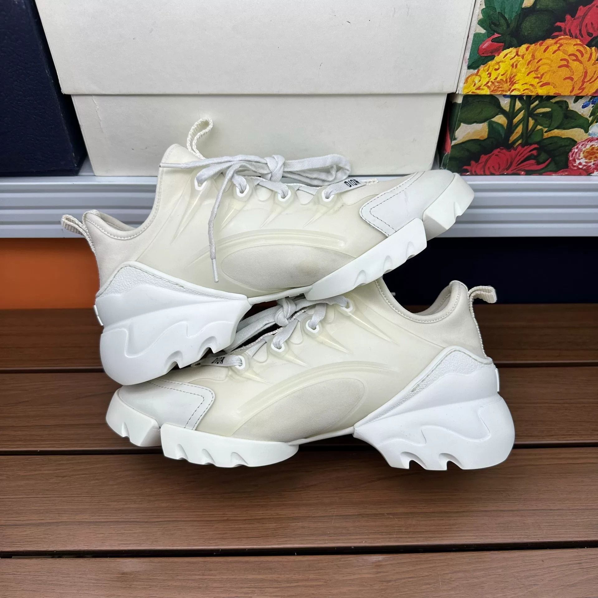 Dior Dior Casual White Lowtop Sneakers it_37 Women Size US 7 / IT 37 - 2 Thumbnail