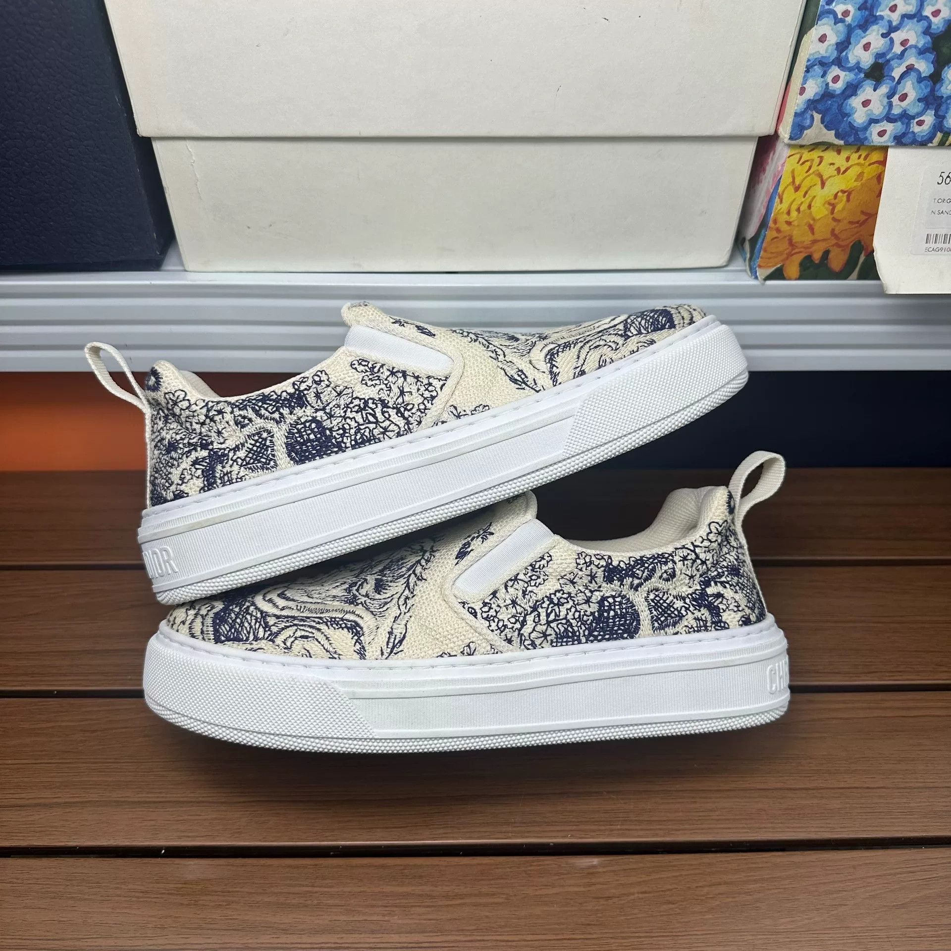 Dior Dior Blue Lowtop Sneakers it_37 Women Size US 7 / IT 37 - 2 Thumbnail