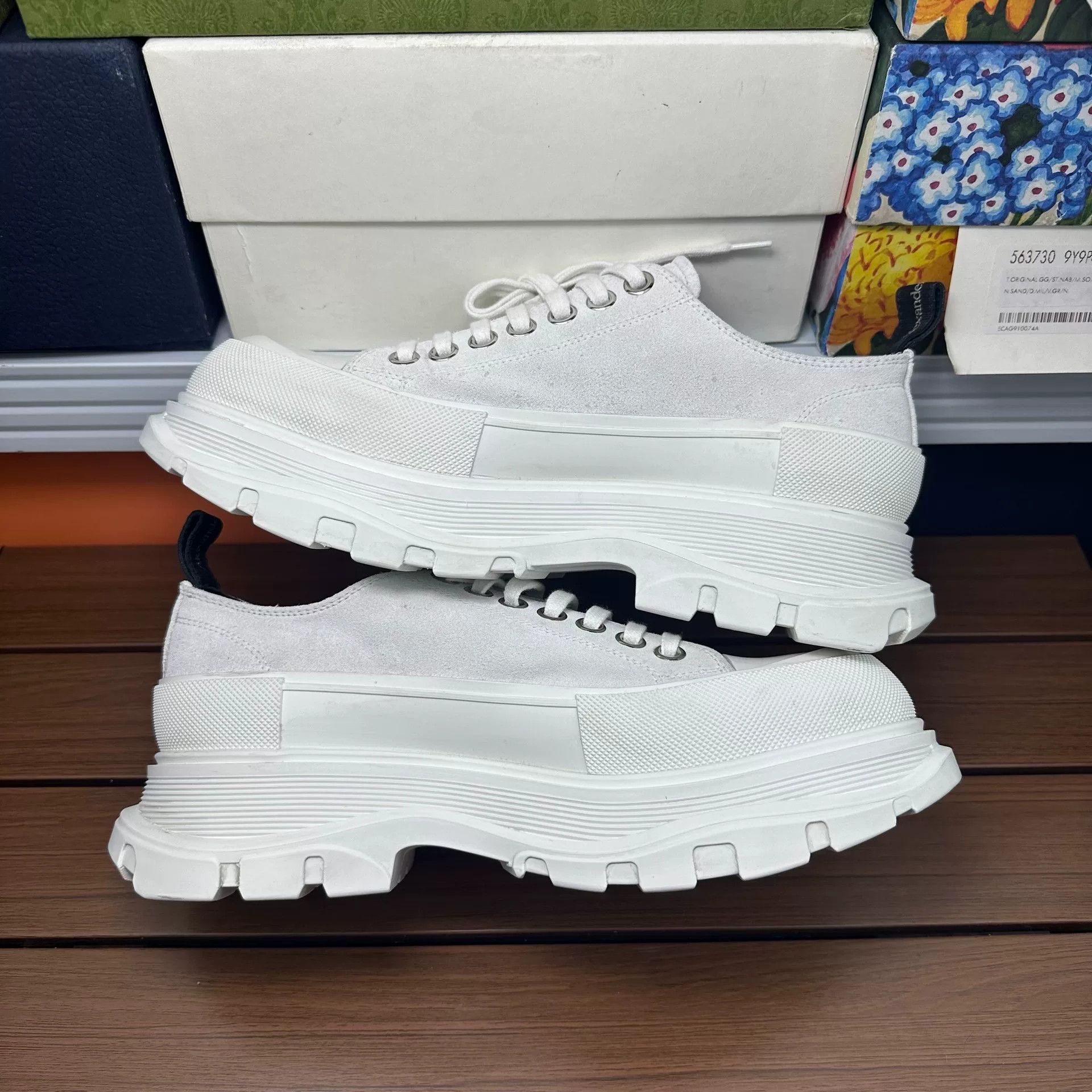 Alexander McQueen Alexander McQueen Gray Lowtop Sneakers 8 Men Size US 8 / EU 41 - 3 Thumbnail
