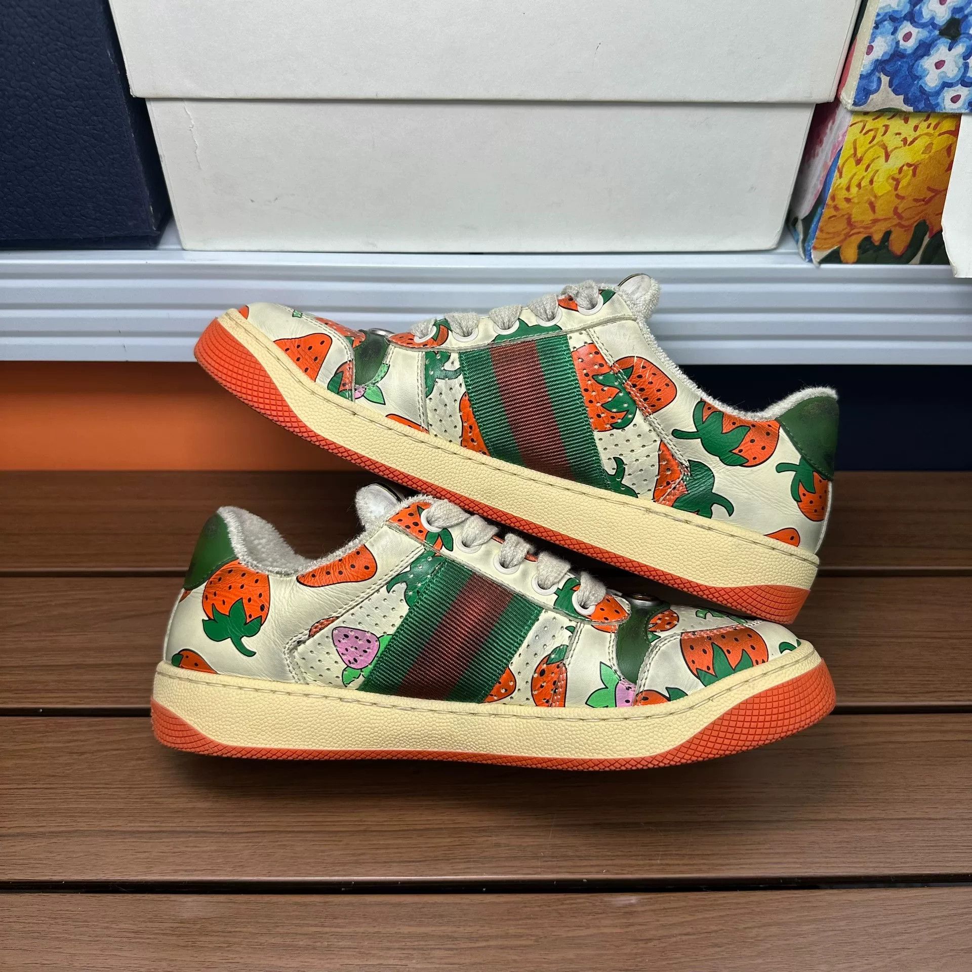 Gucci Gucci Printed Lowtop Sneakers it_35-5 Women Size US 5.5 / IT 35.5 - 3 Thumbnail