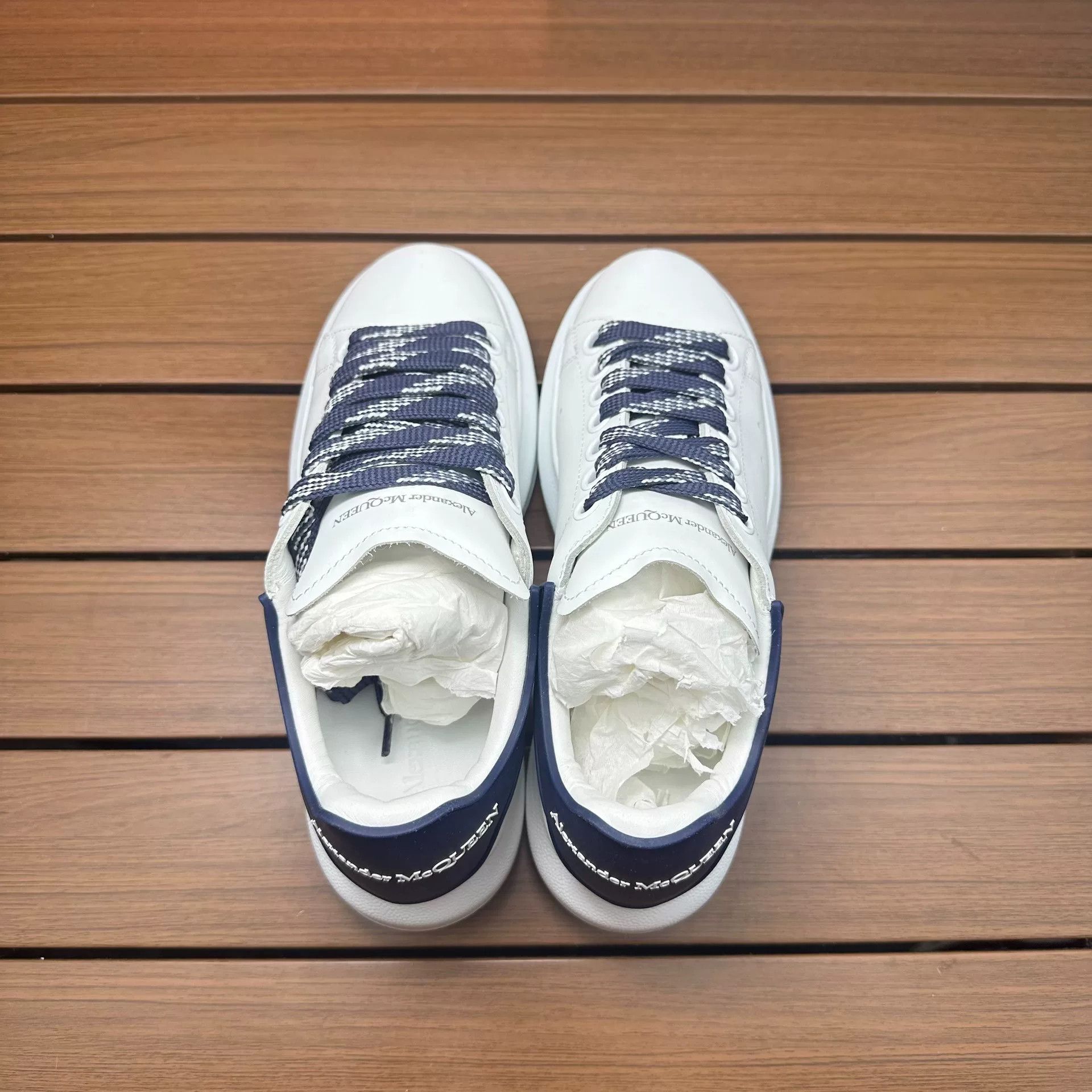 Alexander McQueen Alexander McQueen Blue Lowtop Sneakers it_35 Women Size US 5 / IT 35 - 5 Thumbnail