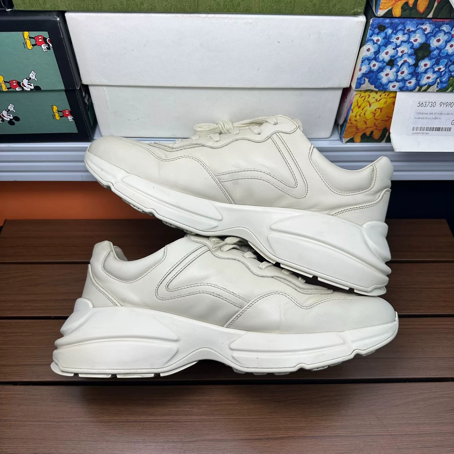 Gucci Gucci White Lowtop Sneakers 10 Men Size US 10 / EU 43 - 3 Thumbnail