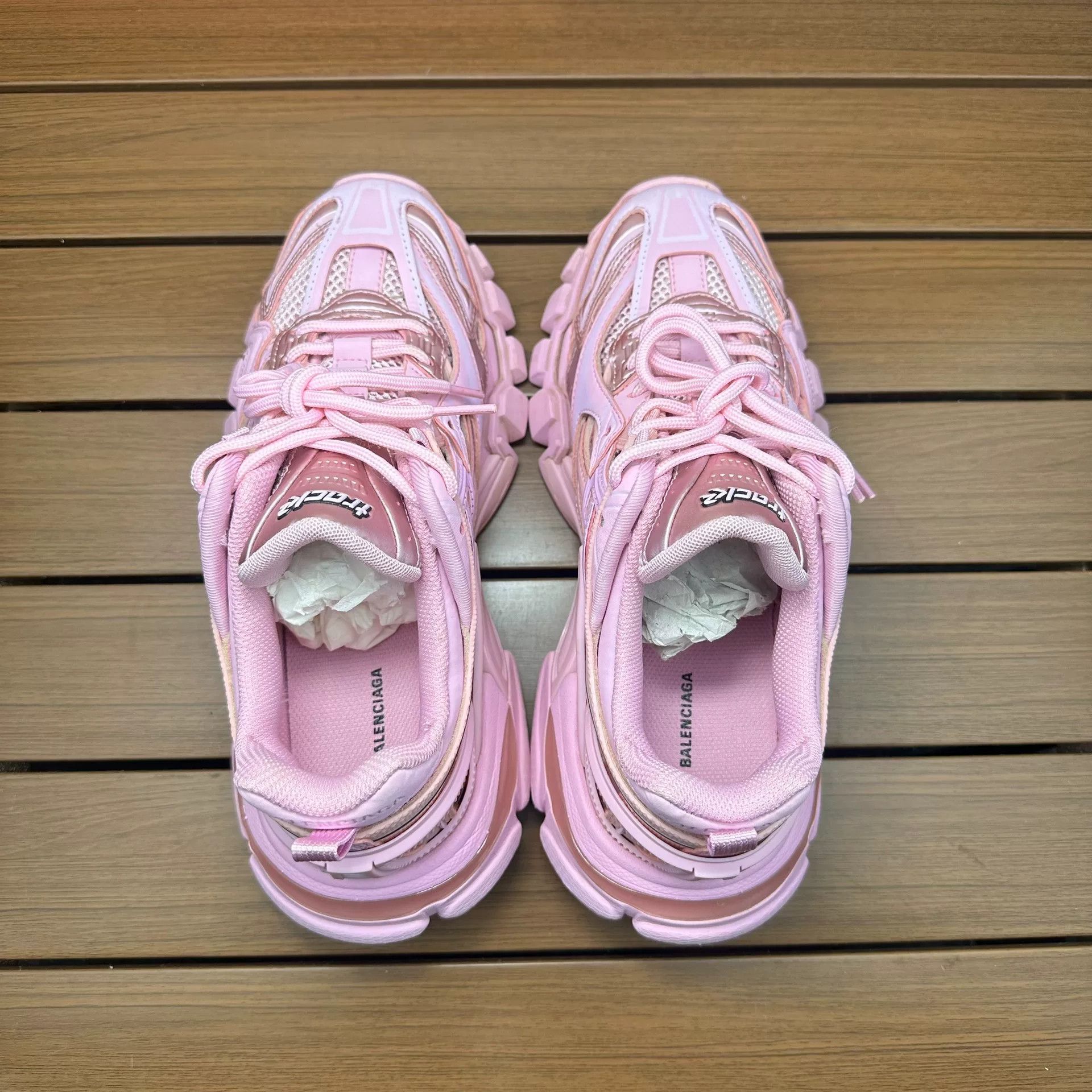 Balenciaga Balenciaga Pink Lowtop Sneakers it_37 Women Size US 7 / IT 37 - 5 Thumbnail