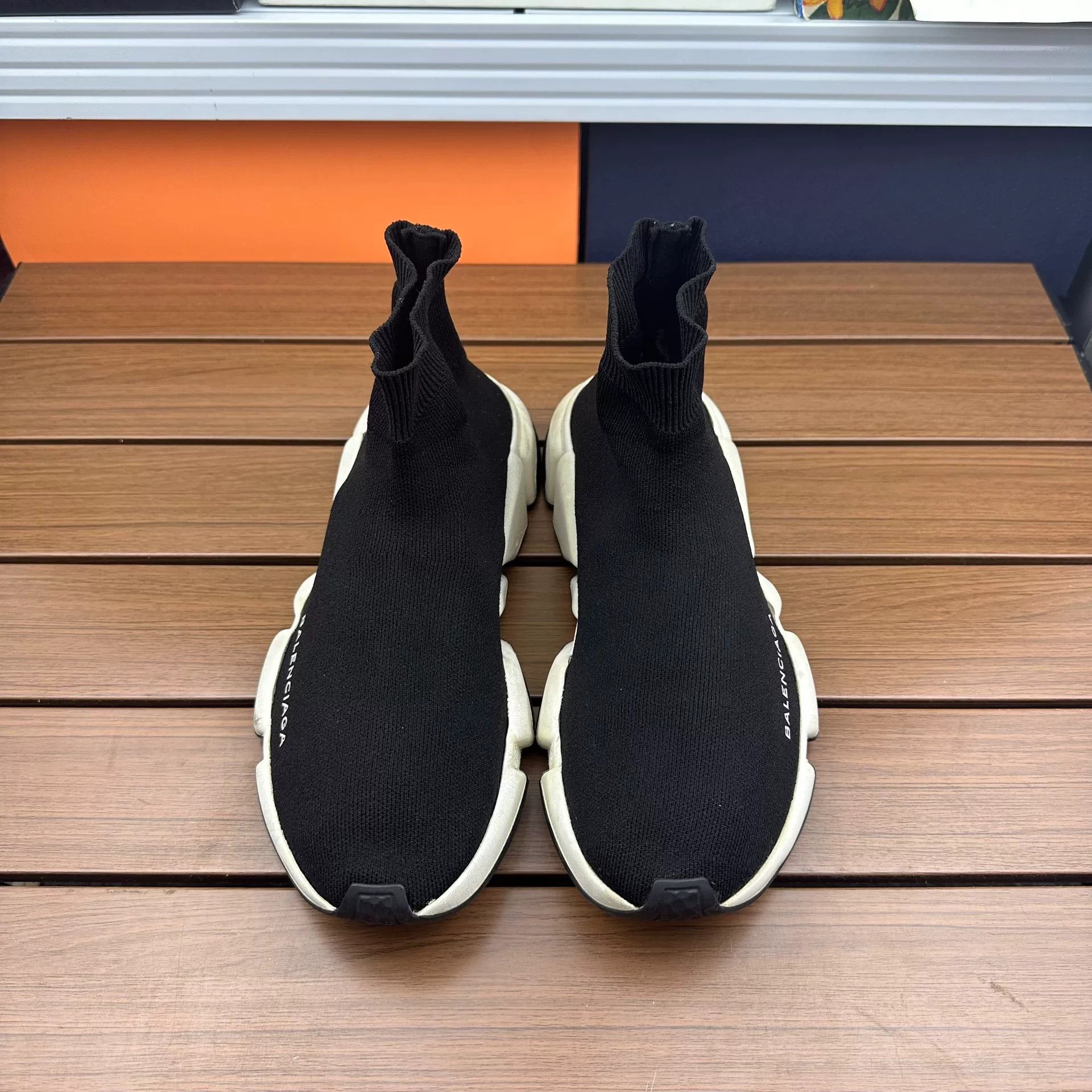 Balenciaga Balenciaga Black Hitop Sneakers it_38 Women Size US 8 / IT 38 - 4 Thumbnail