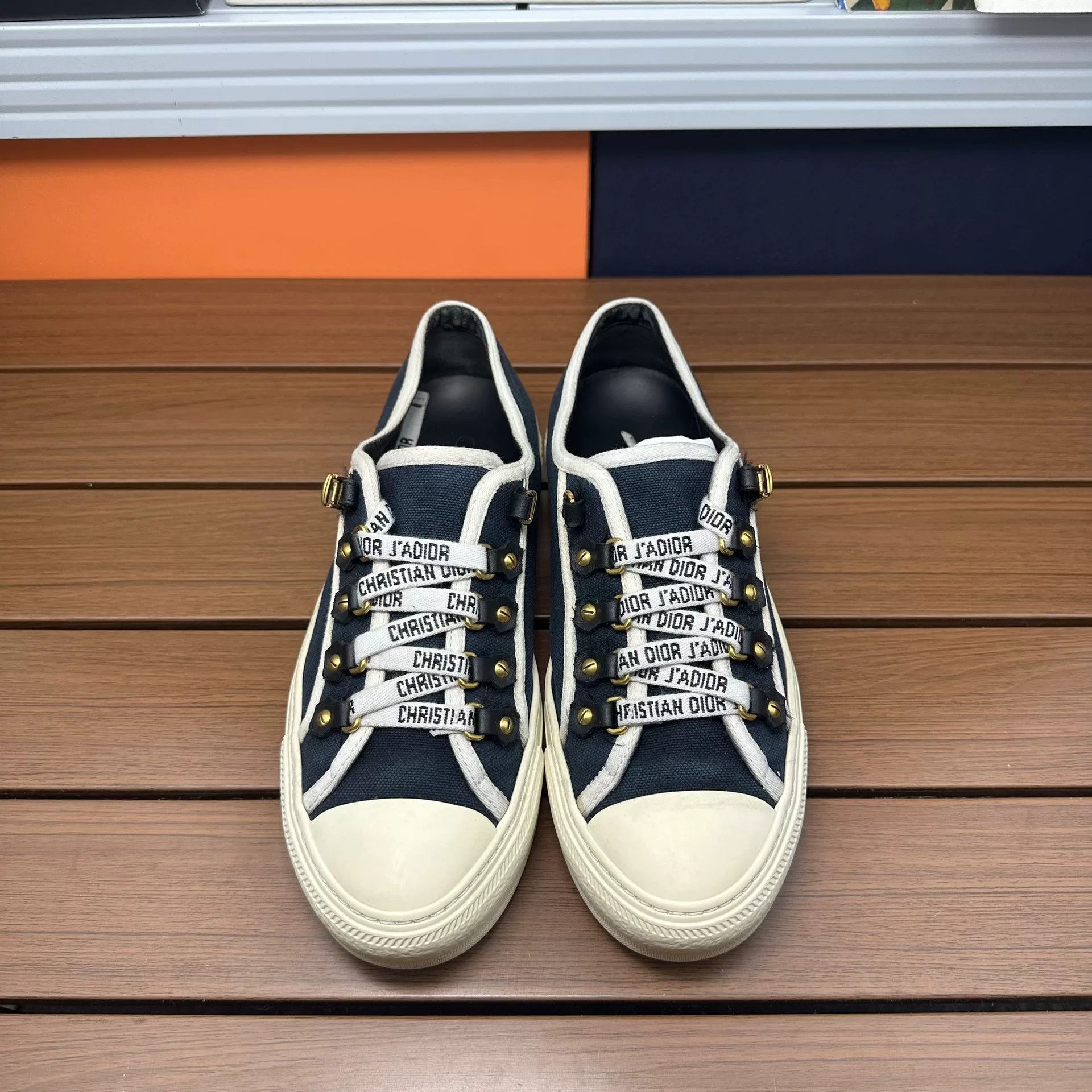 Dior Dior Canvas Blue Lowtop Sneakers it_36-5 Women Size US 6.5 / IT 36.5 - 4 Thumbnail