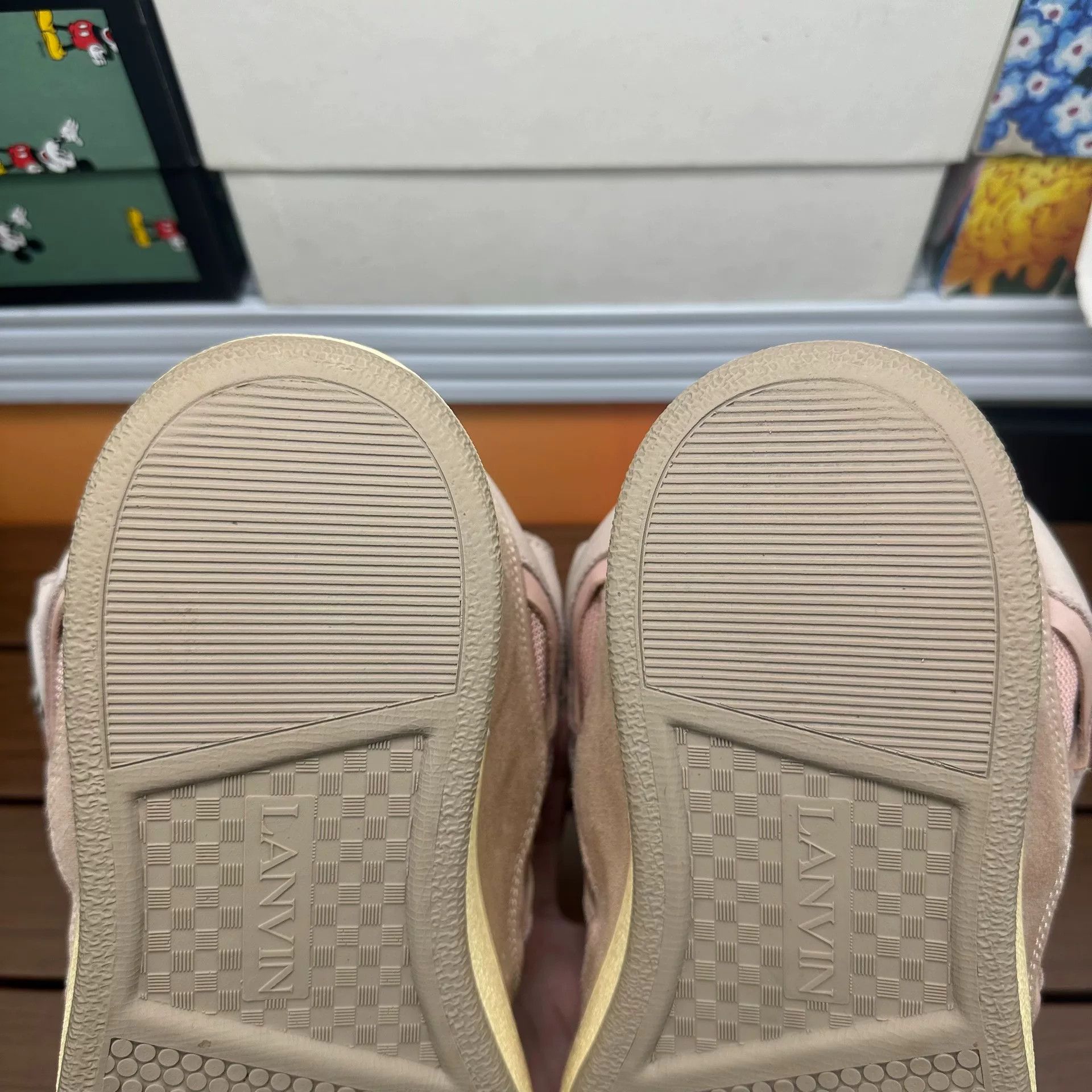 Lanvin Lanvin Pink Lowtop Sneakers 8 Men Size US 8 / EU 41 - 9 Thumbnail