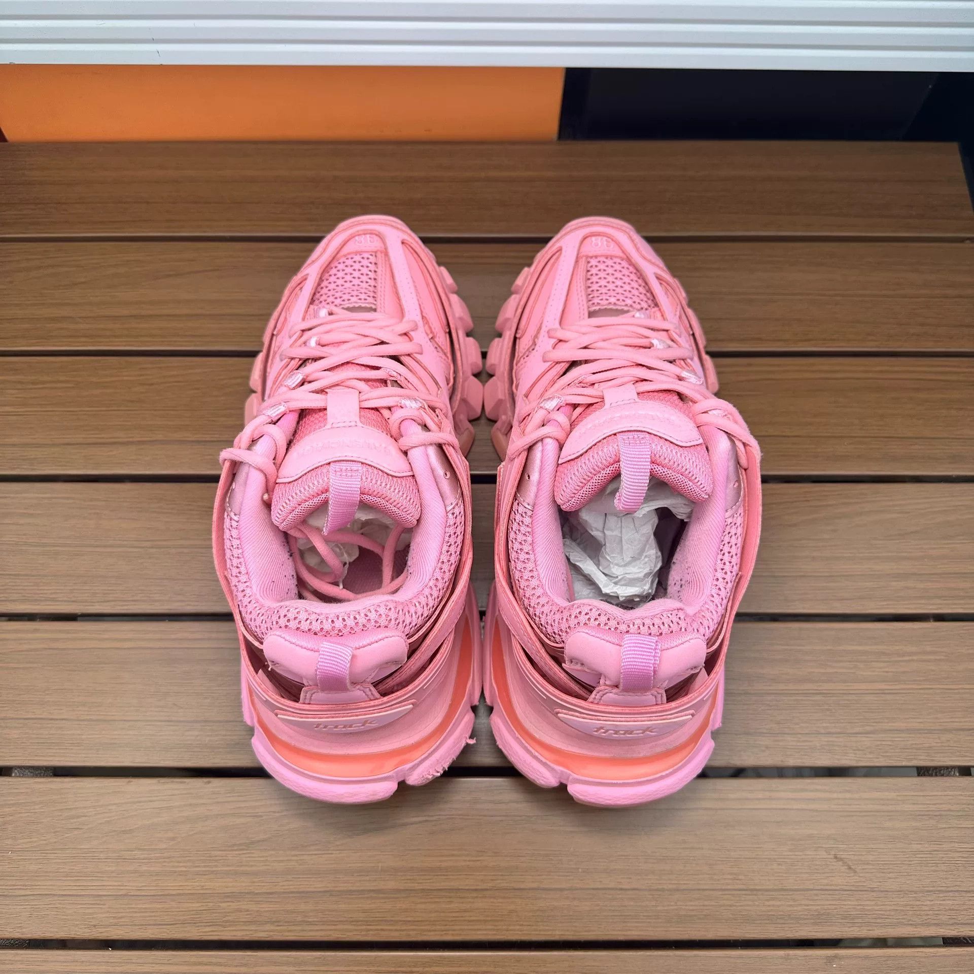 Balenciaga Balenciaga Pink Lowtop Sneakers it_38 Women Size US 8 / IT 38 - 4 Thumbnail