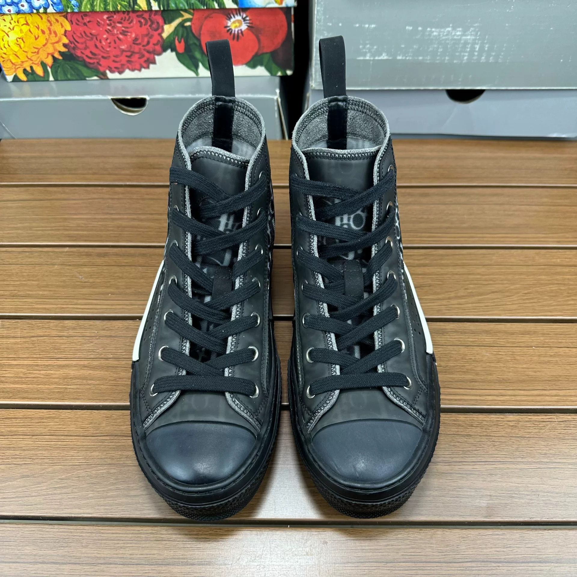 Dior Dior Black Hitop Sneakers it_36 Women Size US 6 / IT 36 - 4 Thumbnail