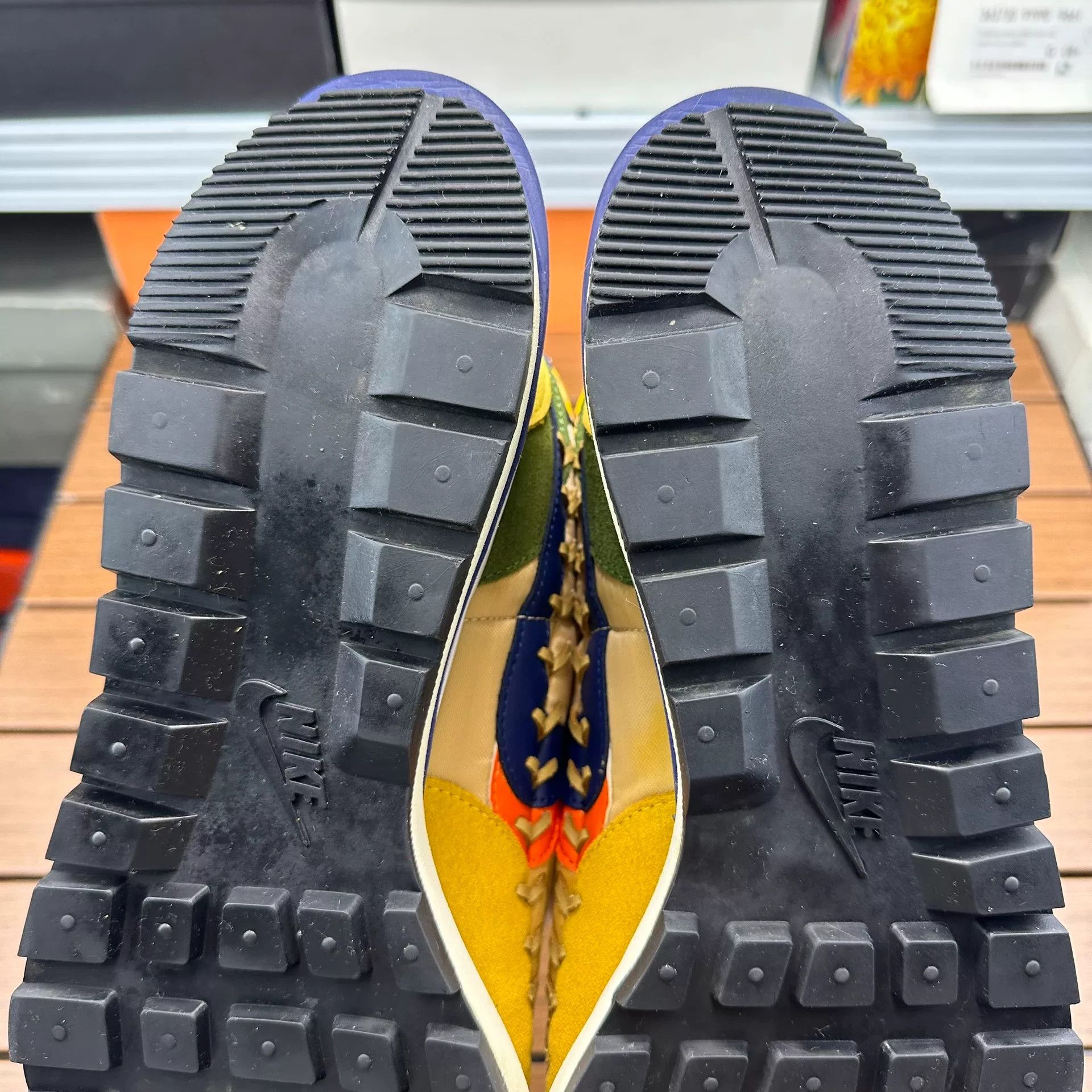 Sacai Sacai Collab Yellow Hitop Sneakers 11 Men Size US 11 / EU 44 - 8 Thumbnail