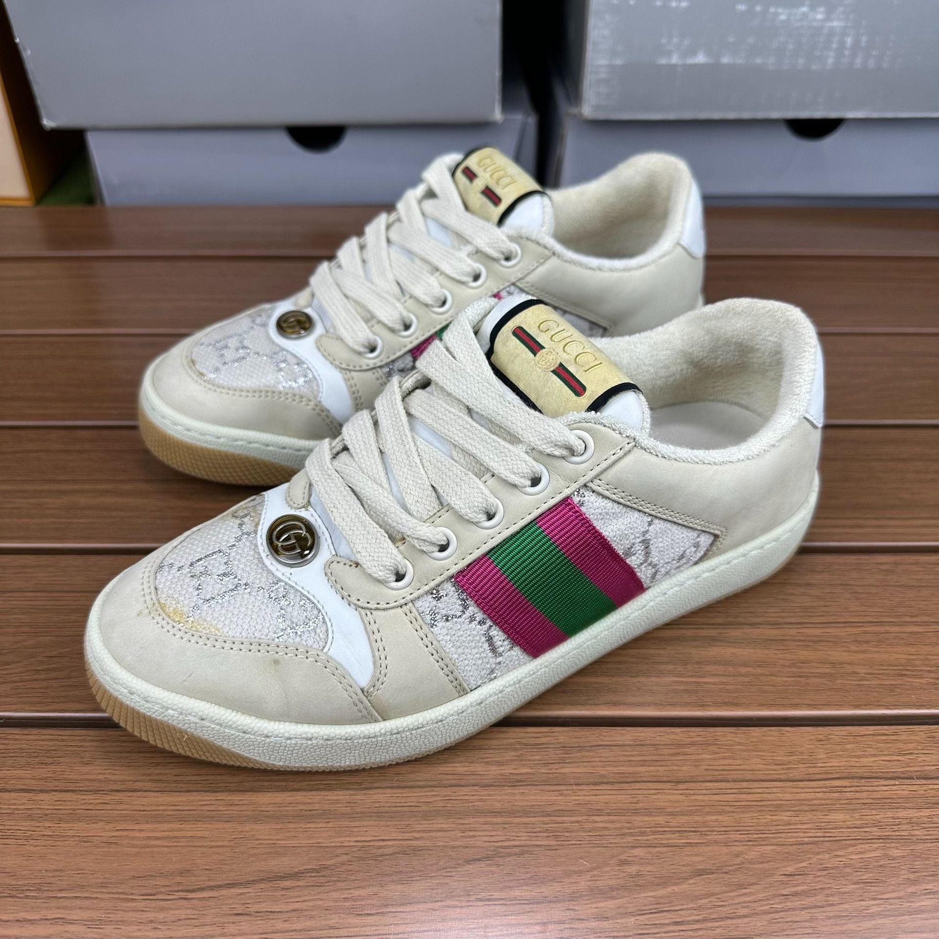 Gucci Gucci Casual Pink Lowtop Sneakers 10 Men Size US 10 / EU 43 - 9 Thumbnail