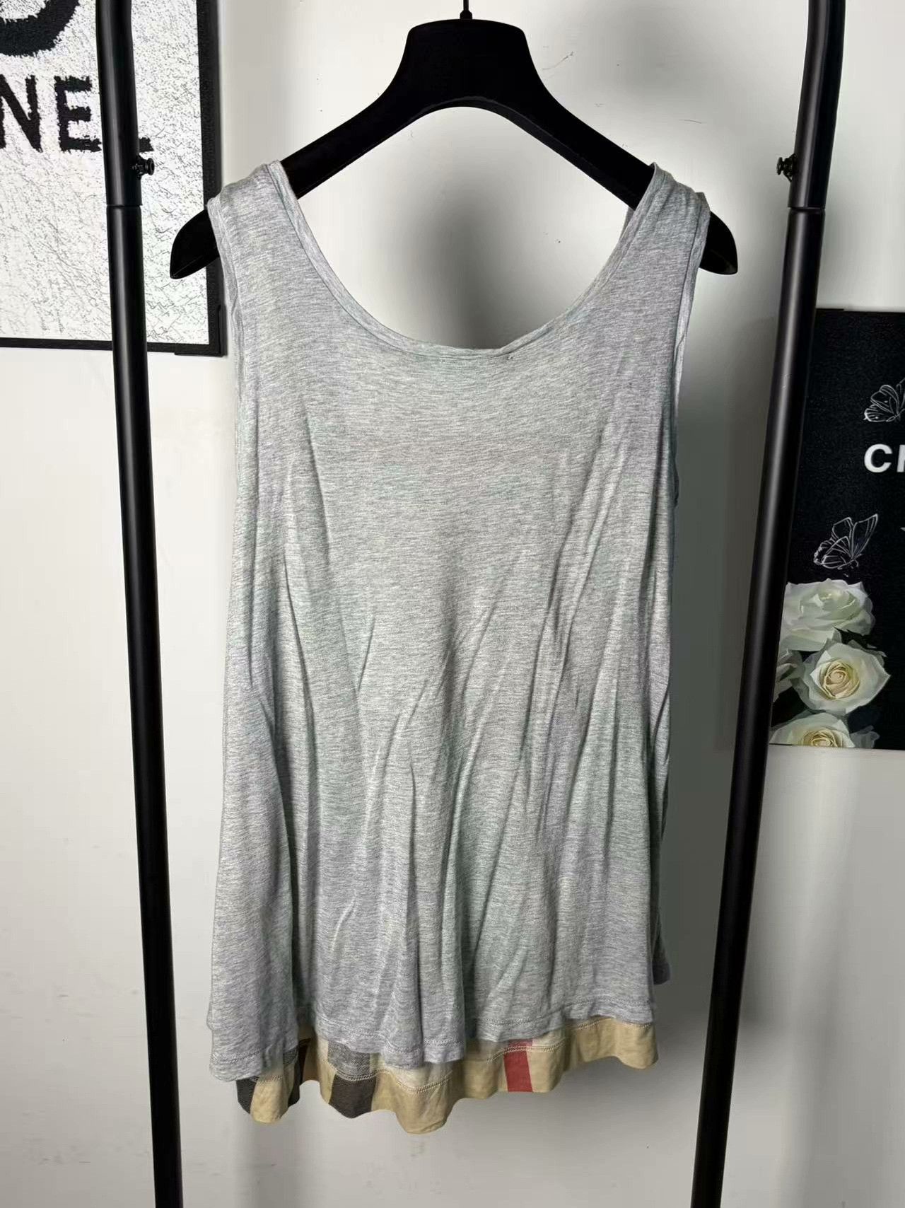 Burberry Burberry Plaid White Tank Top l Men Size US L / EU 52-54 / 3 - 2 Thumbnail