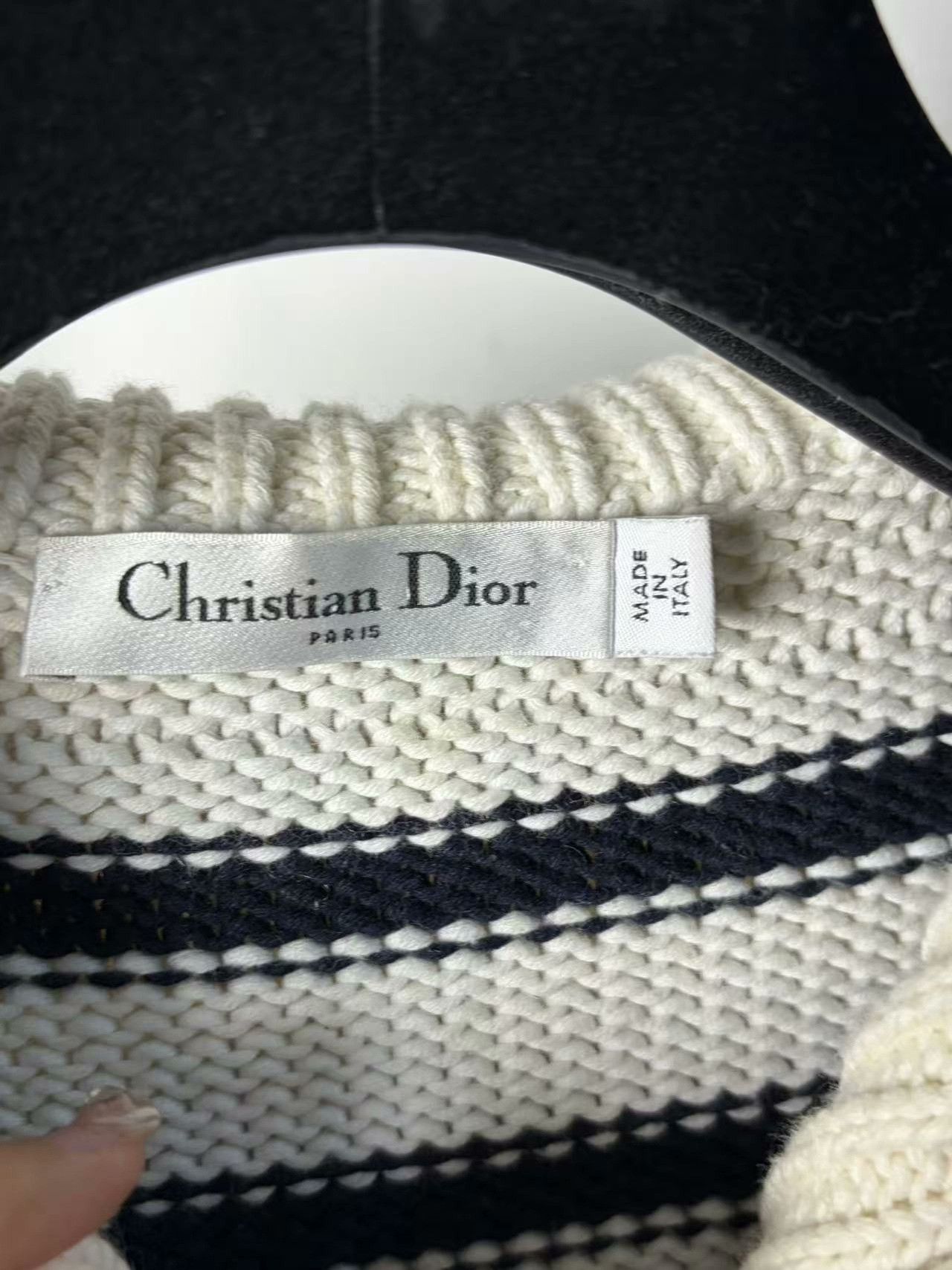 Dior Dior Knit White Sweater L Women Size L / US 10 / IT 46 - 4 Thumbnail