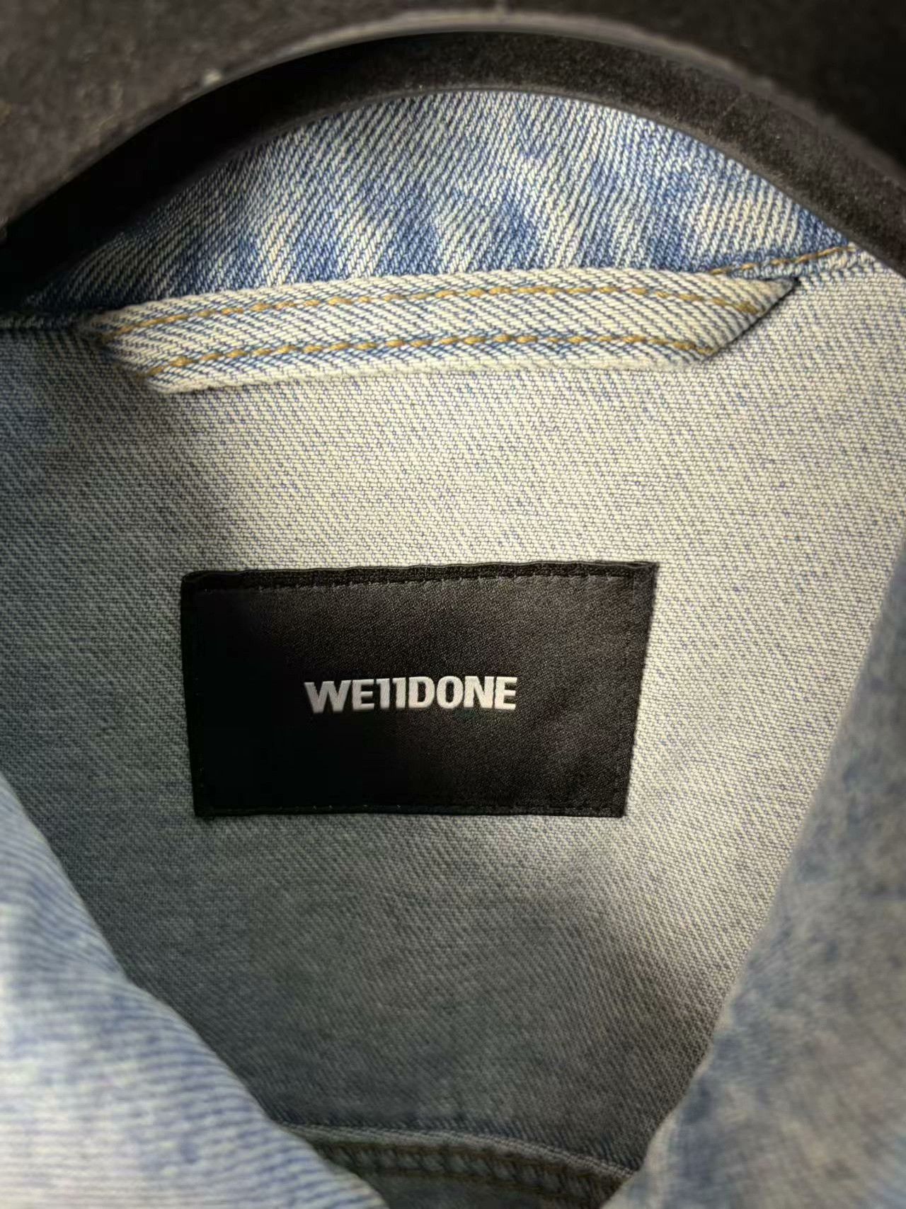 WE11DONE We11done Denim White Light Jacket xl Men Size US XL / EU 56 / 4 - 4 Thumbnail