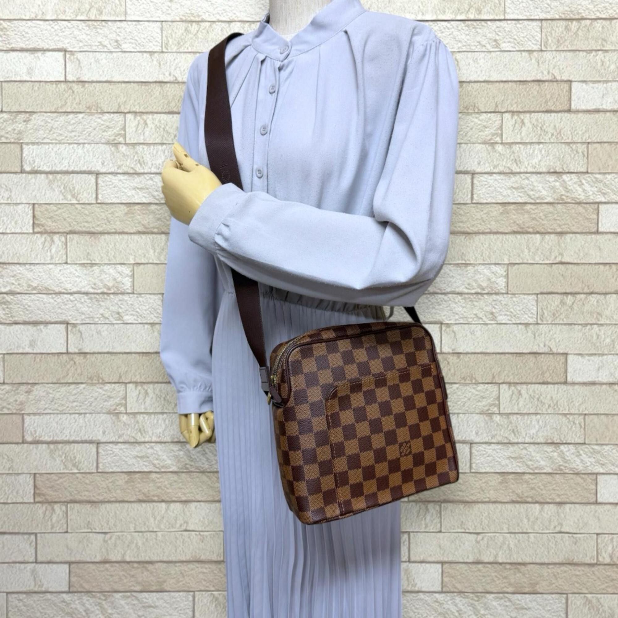 Louis Vuitton Louis Vuitton Olaf PM Damier Shoulder Bag, Canvas N41442 Brown, Women's LOUIS VUITTON Size ONE SIZE - 2 Thumbnail