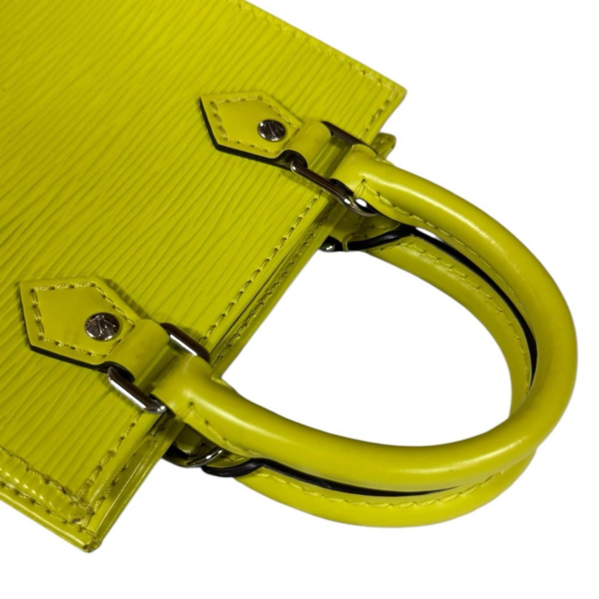 Louis Vuitton Louis Vuitton Petite Sac Plat Epi Shoulder Bag, Leather M80169, Yellow, Women's, LOUIS VUITTON, 2-way Size ONE SIZE - 10 Thumbnail
