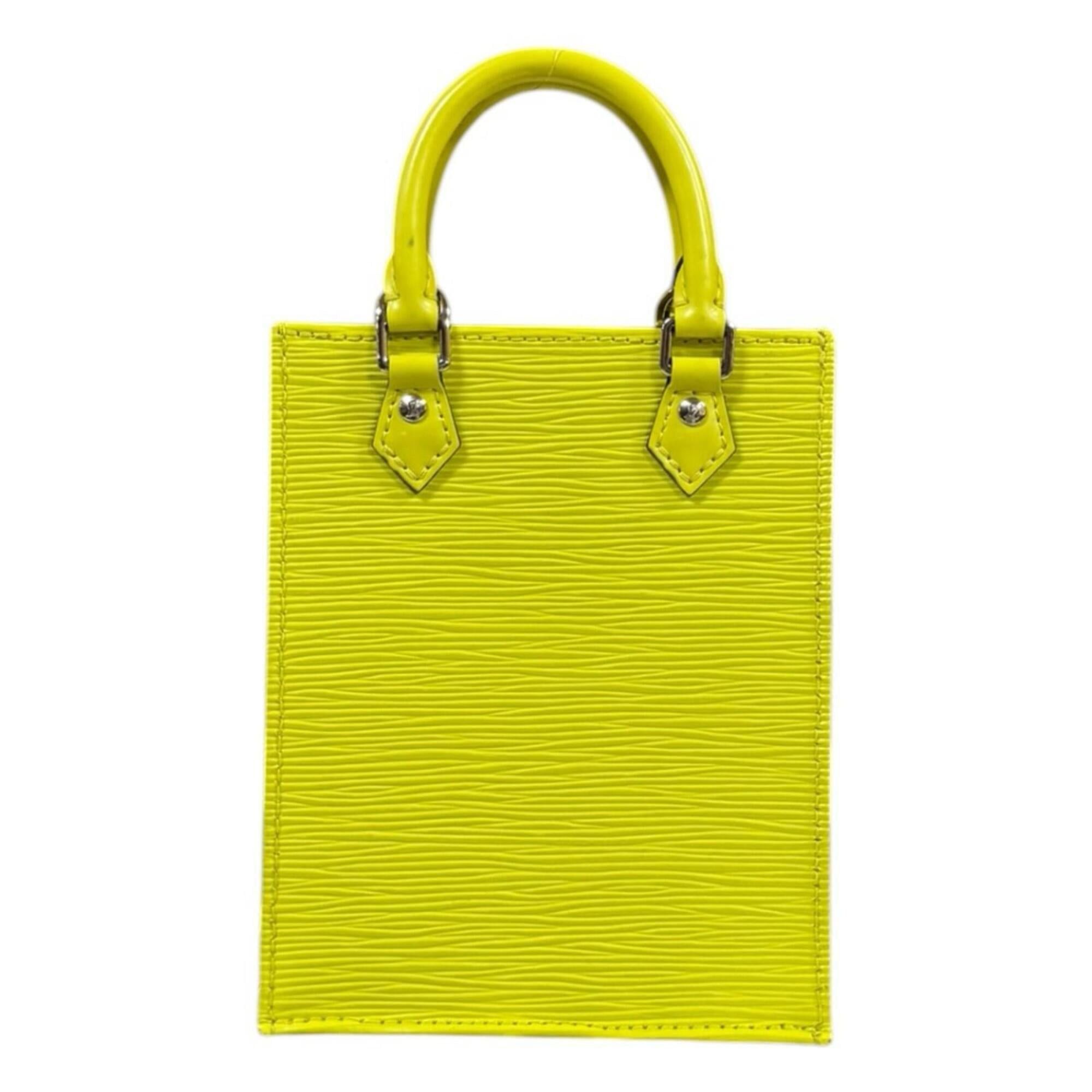 Louis Vuitton Louis Vuitton Petite Sac Plat Epi Shoulder Bag, Leather M80169, Yellow, Women's, LOUIS VUITTON, 2-way Size ONE SIZE - 3 Thumbnail