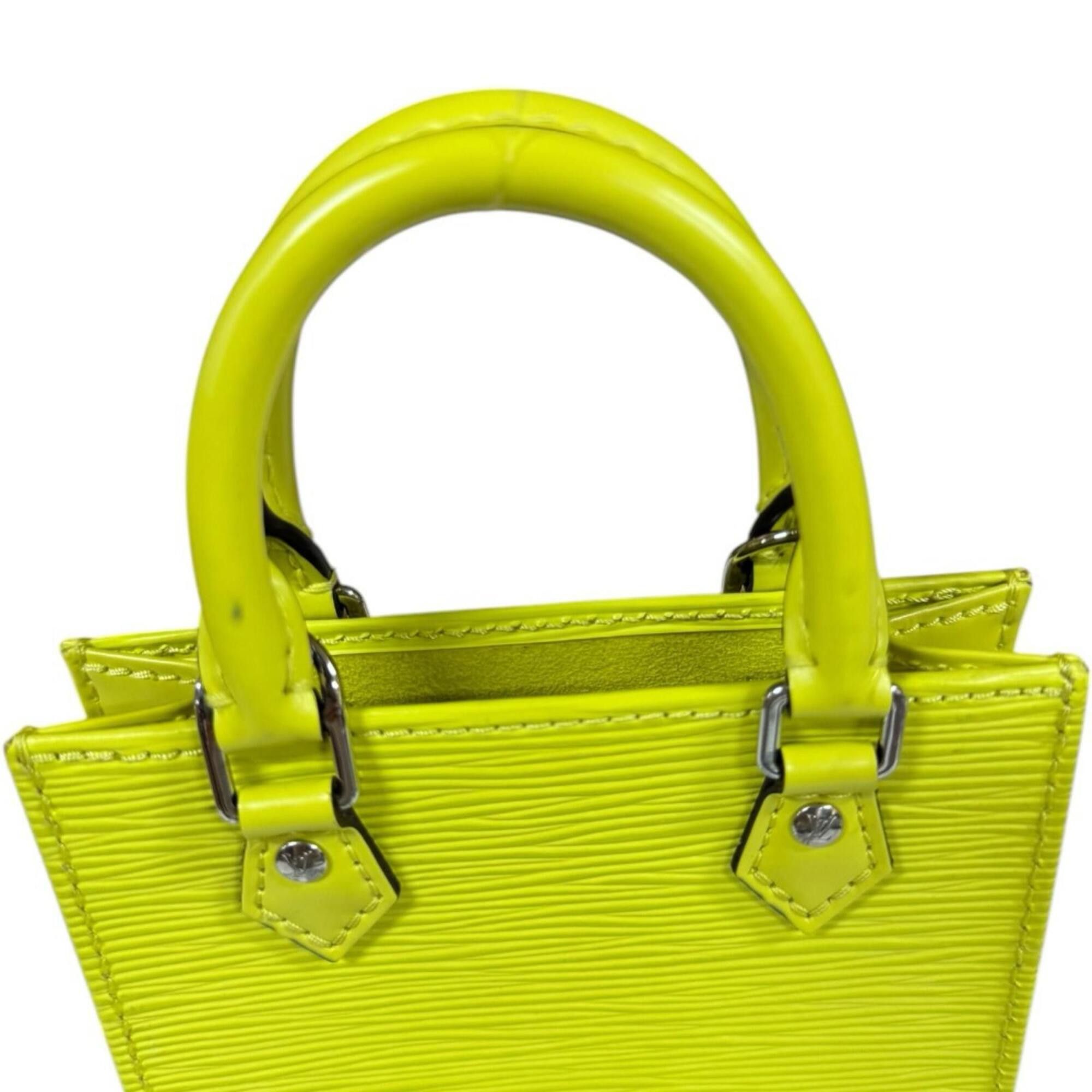 Louis Vuitton Louis Vuitton Petite Sac Plat Epi Shoulder Bag, Leather M80169, Yellow, Women's, LOUIS VUITTON, 2-way Size ONE SIZE - 9 Thumbnail