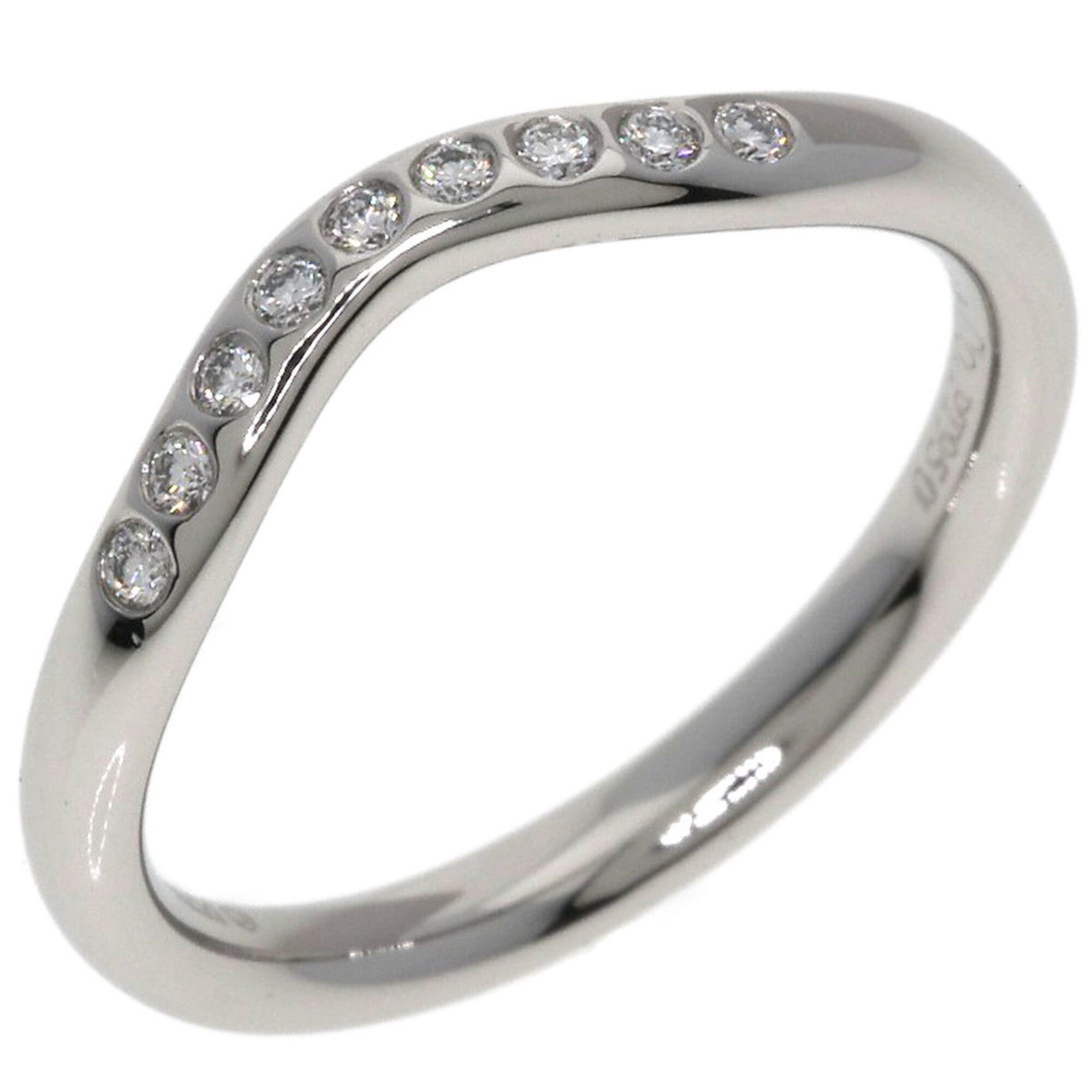 Tiffany & Co. Tiffany & Co. Curved Band Diamond Ring, Platinum PT950, Women's Ring. Size ONE SIZE - 2 Thumbnail