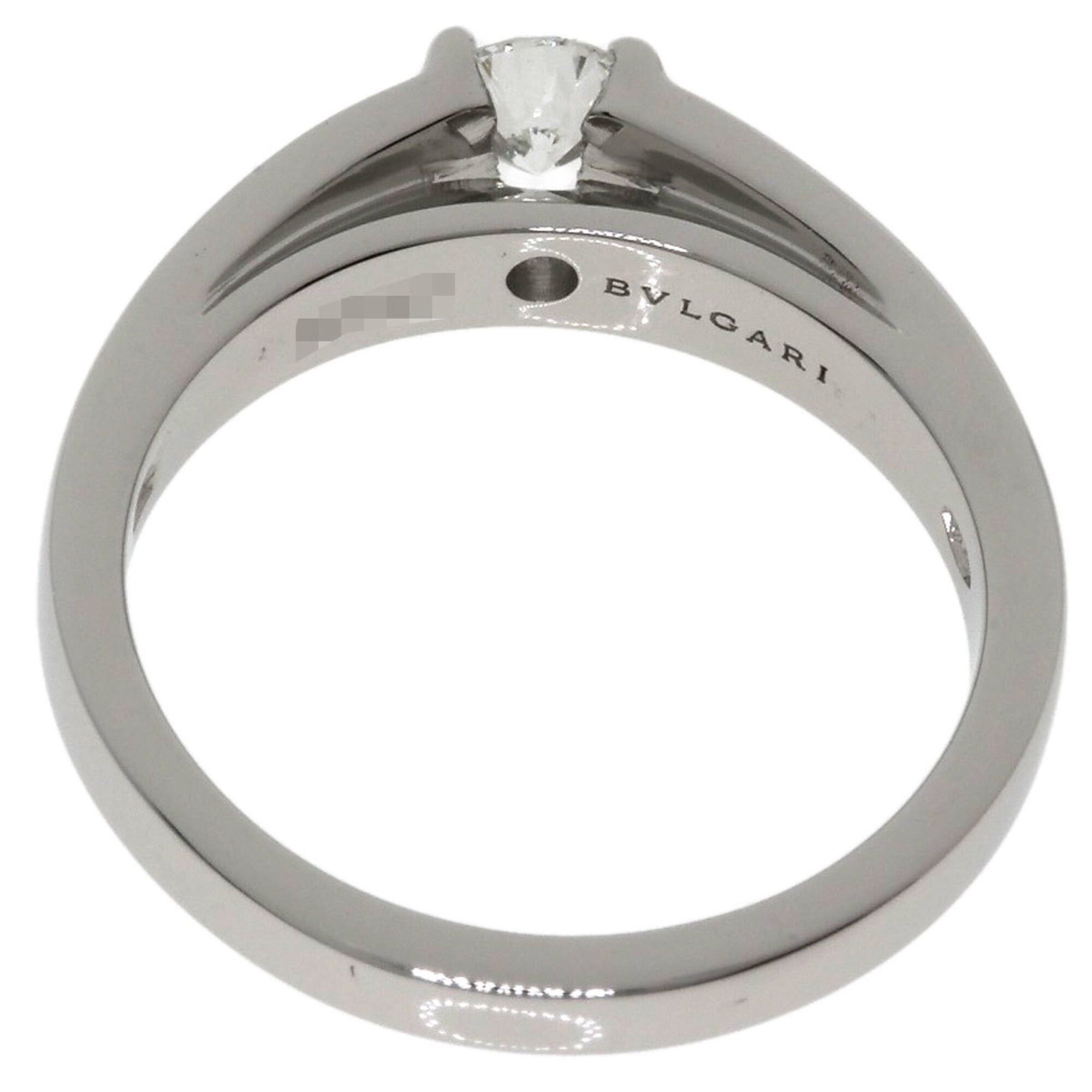 Bvlgari BVLGARI Marry Me Solitaire Diamond Ring, Platinum PT950, Women's. Size ONE SIZE - 4 Thumbnail