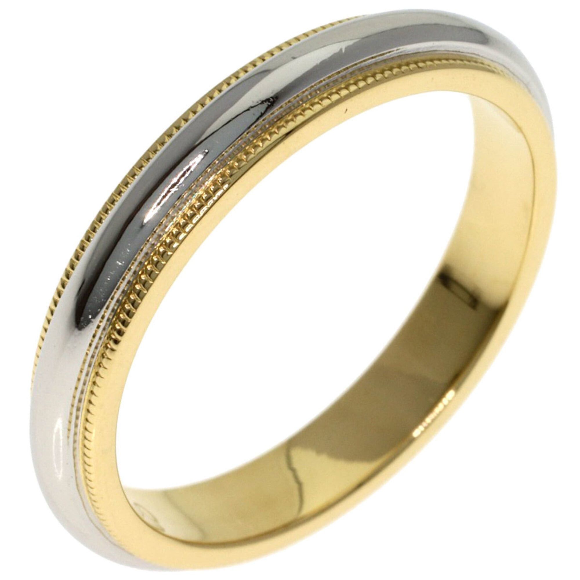 Tiffany & Co. Tiffany & Co. Milgrain Ring, 18K Yellow Gold/PT950, Women's. Size ONE SIZE - 2 Thumbnail