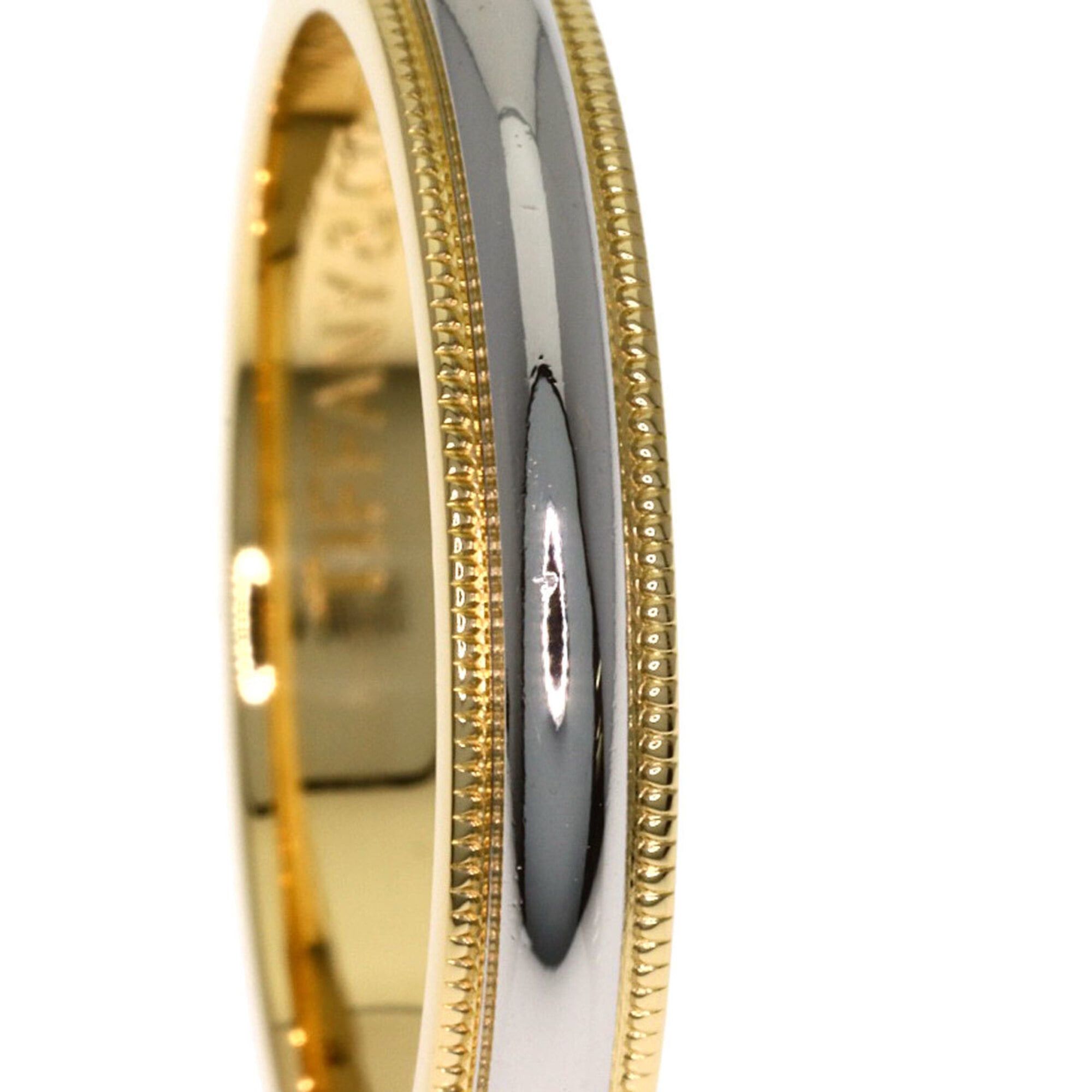 Tiffany & Co. Tiffany & Co. Milgrain Ring, 18K Yellow Gold/PT950, Women's. Size ONE SIZE - 6 Thumbnail