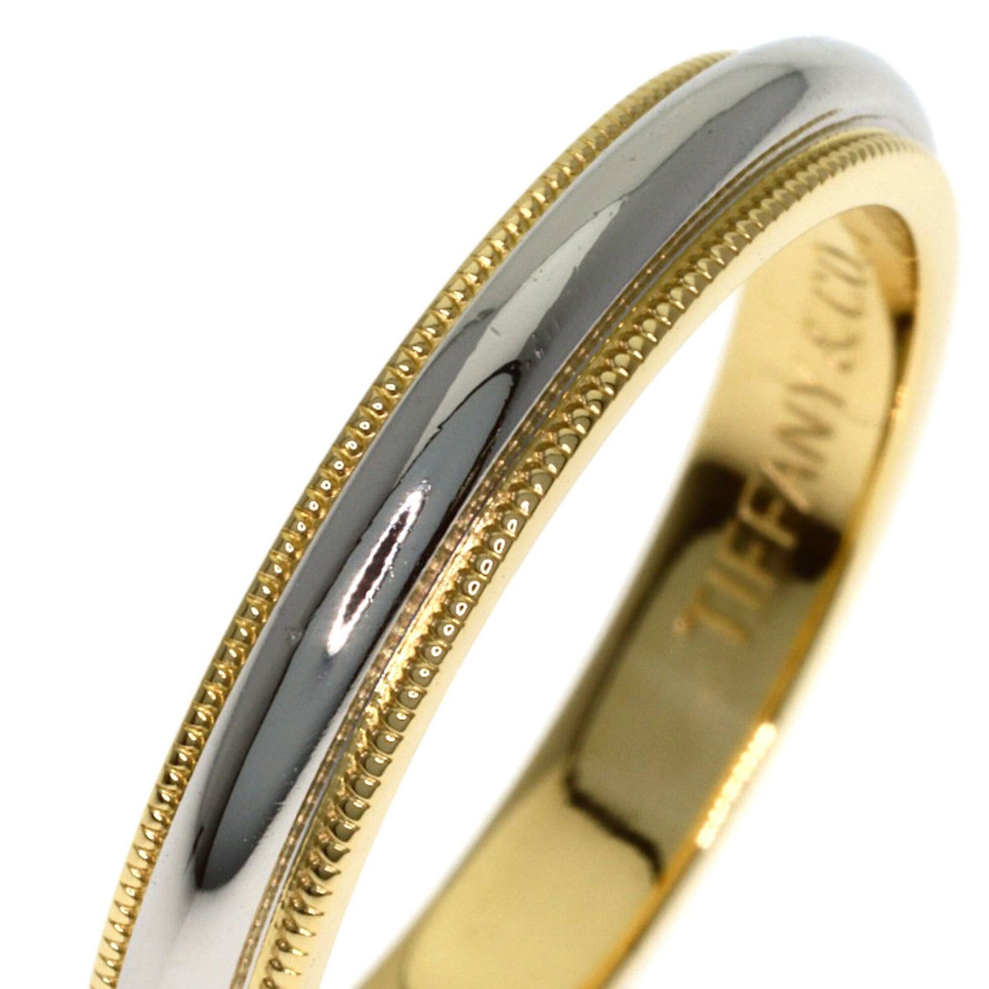 Tiffany & Co. Tiffany & Co. Milgrain Ring, 18K Yellow Gold/PT950, Women's. Size ONE SIZE - 7 Thumbnail