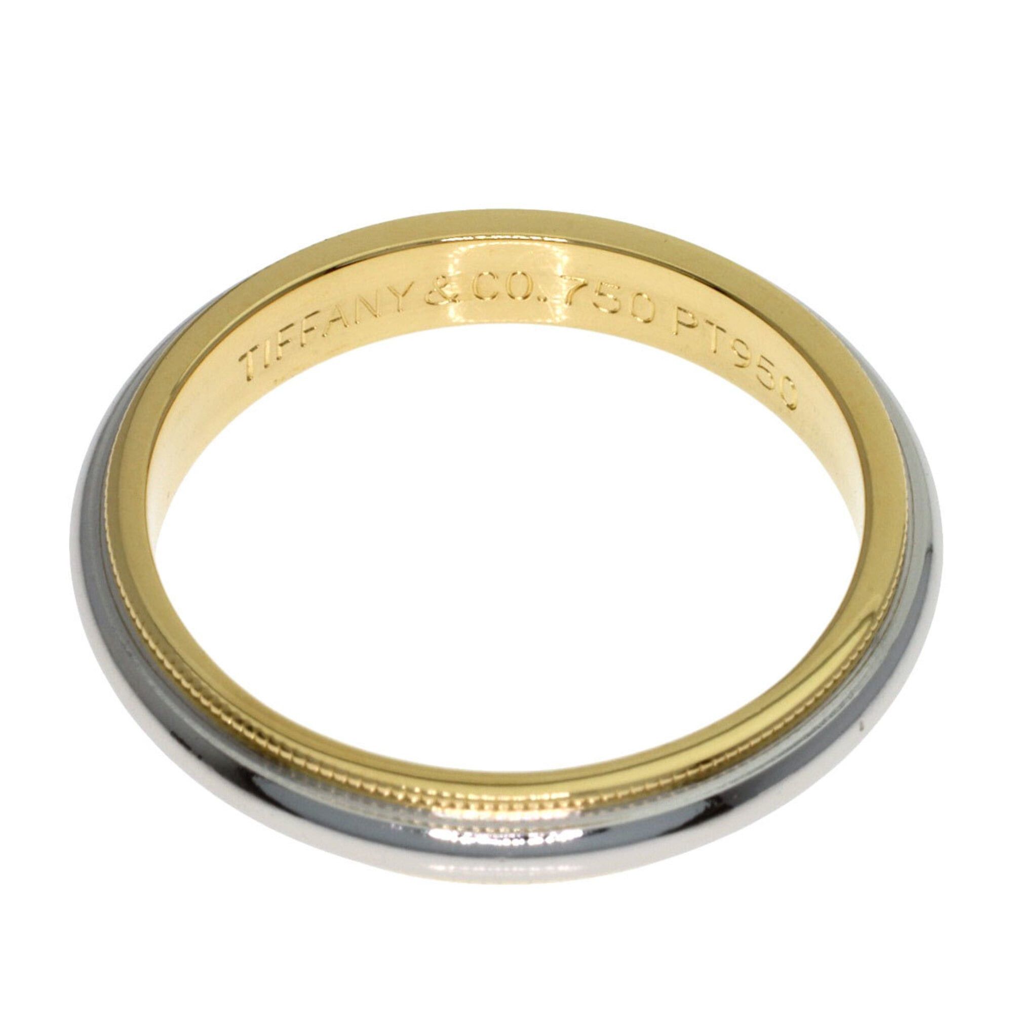 Tiffany & Co. Tiffany & Co. Milgrain Ring, 18K Yellow Gold/PT950, Women's. Size ONE SIZE - 4 Thumbnail