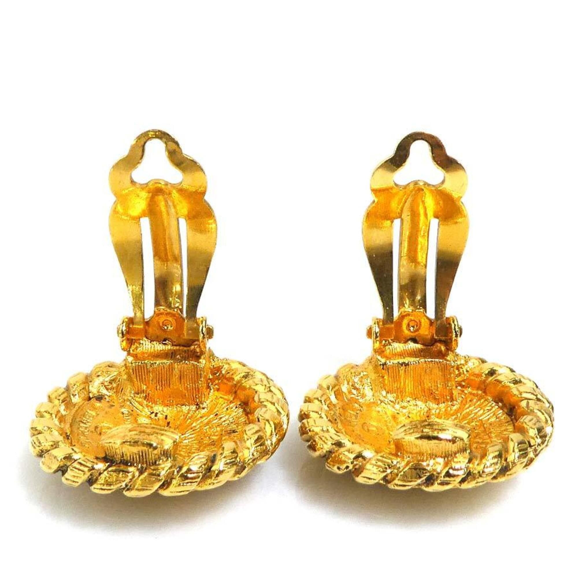 Chanel Chanel earrings, Coco Mark design, metal, gold, women's, e61751i Size ONE SIZE - 5 Thumbnail