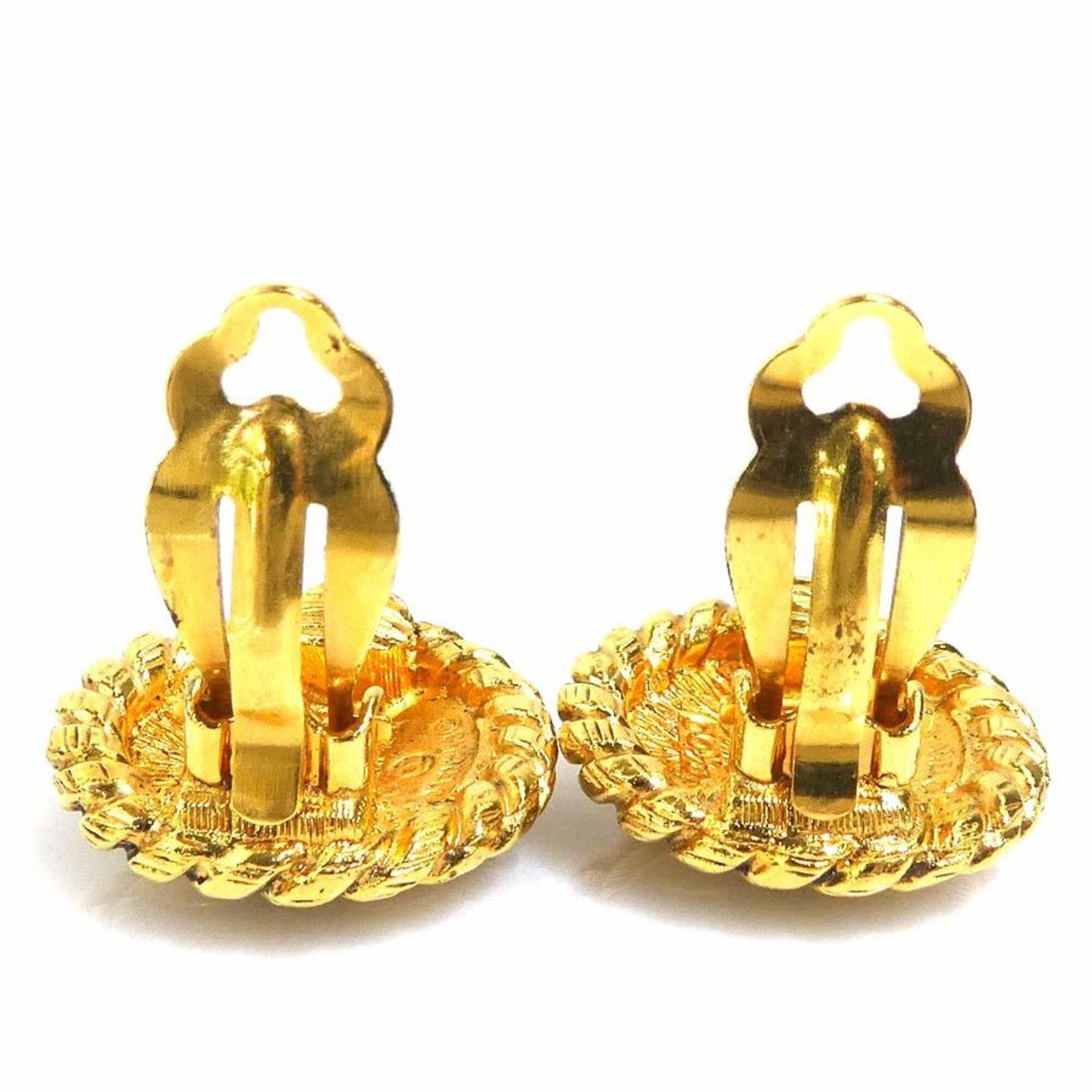 Chanel Chanel earrings, Coco Mark design, metal, gold, women's, e61751i Size ONE SIZE - 6 Thumbnail