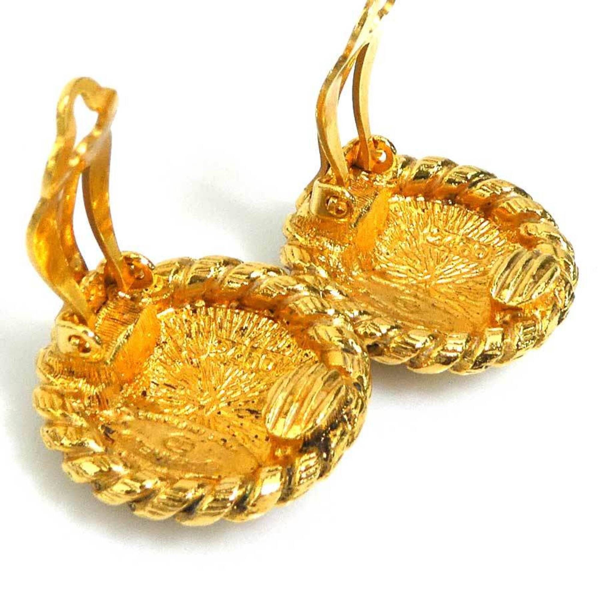 Chanel Chanel earrings, Coco Mark design, metal, gold, women's, e61751i Size ONE SIZE - 7 Thumbnail