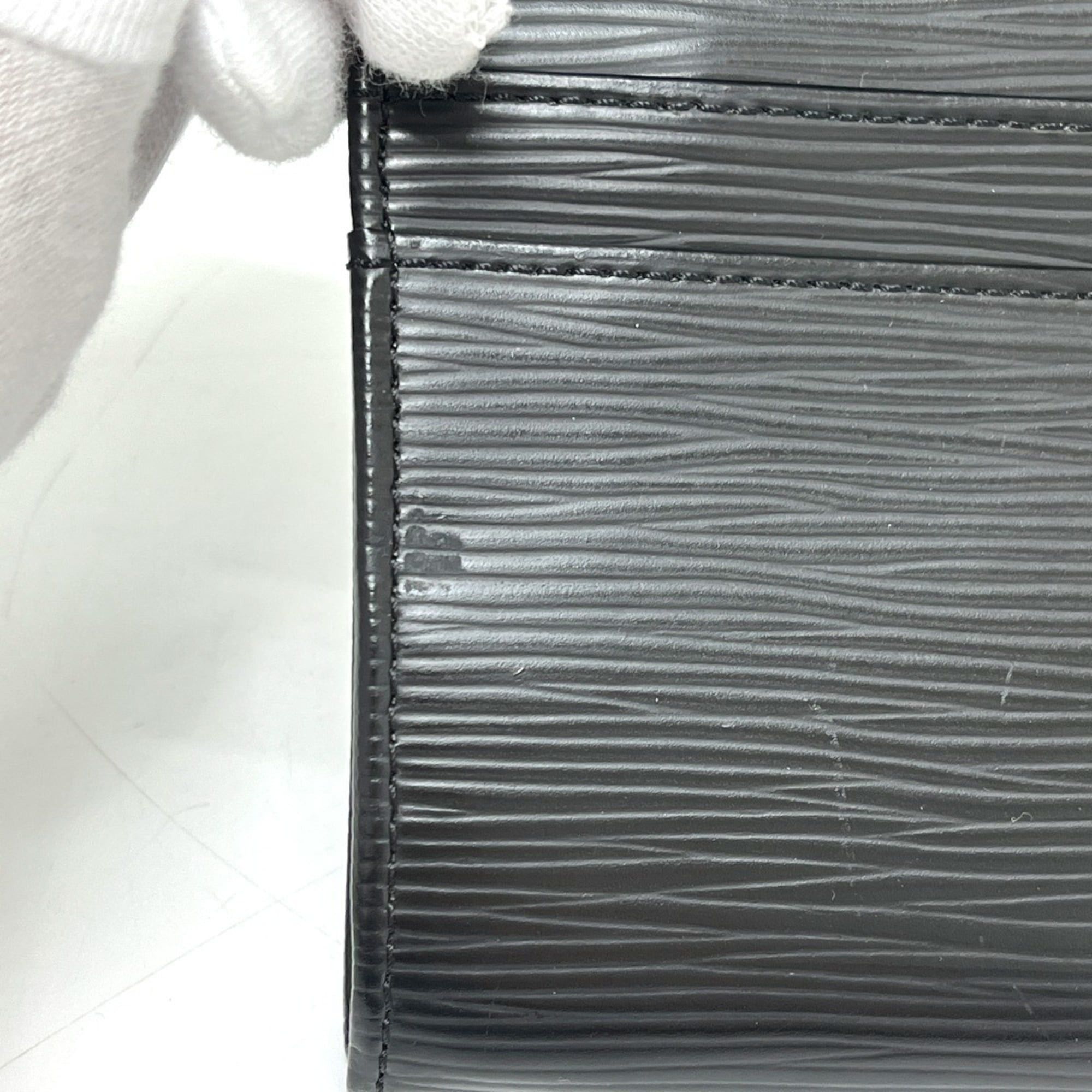 Louis Vuitton LOUIS VUITTON M63742 Portefeuille Sarah Bi-fold Wallet, Long Epi Leather, Women's, Black Size ONE SIZE - 6 Thumbnail