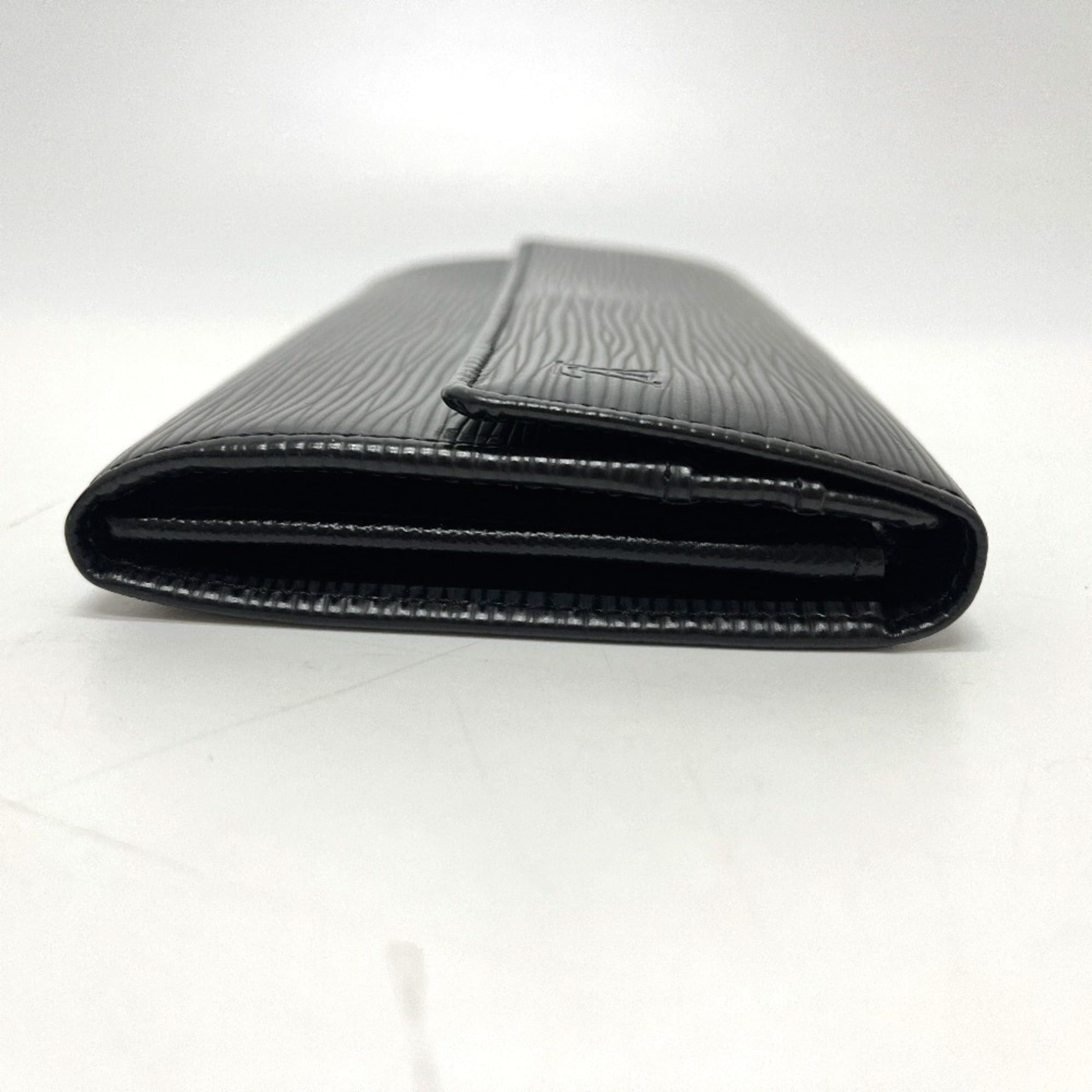 Louis Vuitton LOUIS VUITTON M63742 Portefeuille Sarah Bi-fold Wallet, Long Epi Leather, Women's, Black Size ONE SIZE - 4 Thumbnail